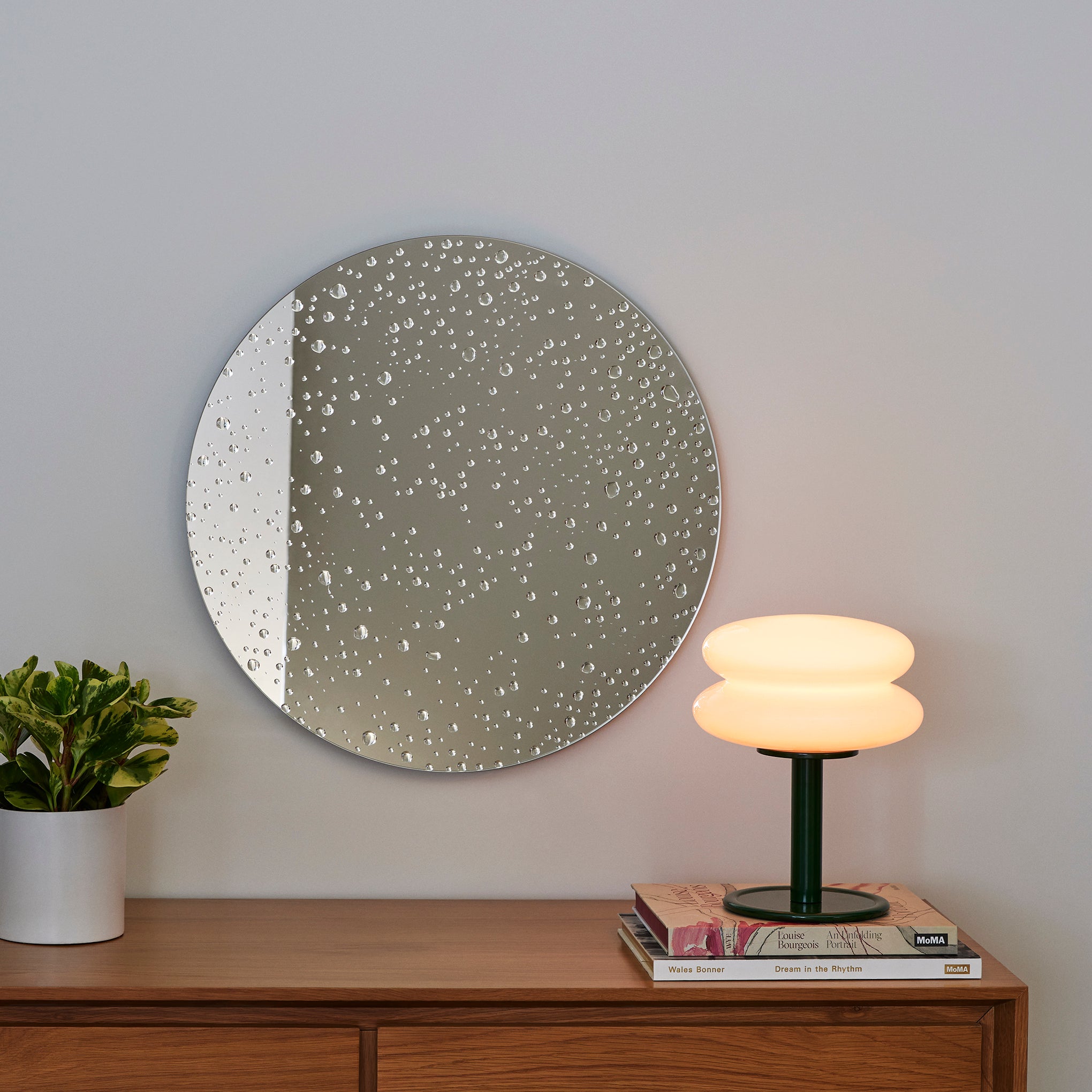 Snowman Table Lamp - Pink/ Green - Image 8