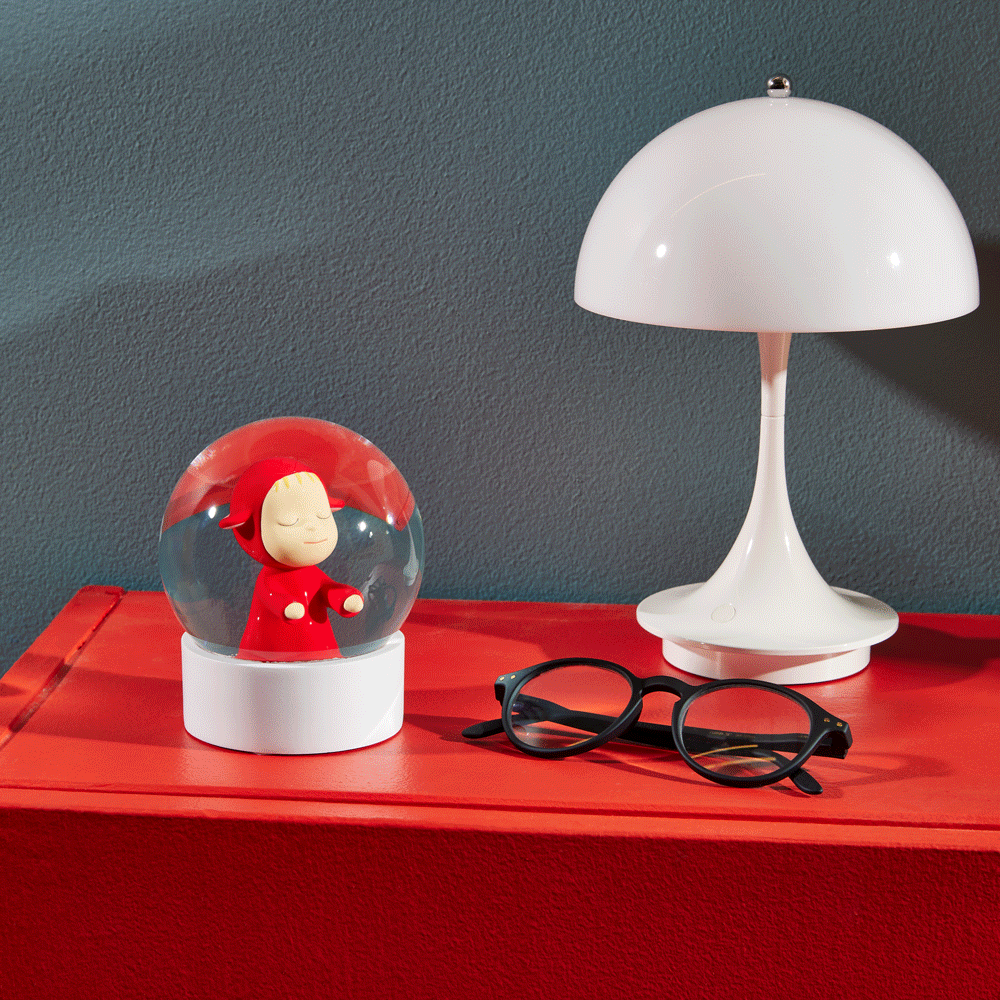 Yoshitomo Nara Little Wanderer Snow Globe - Red - Image 8