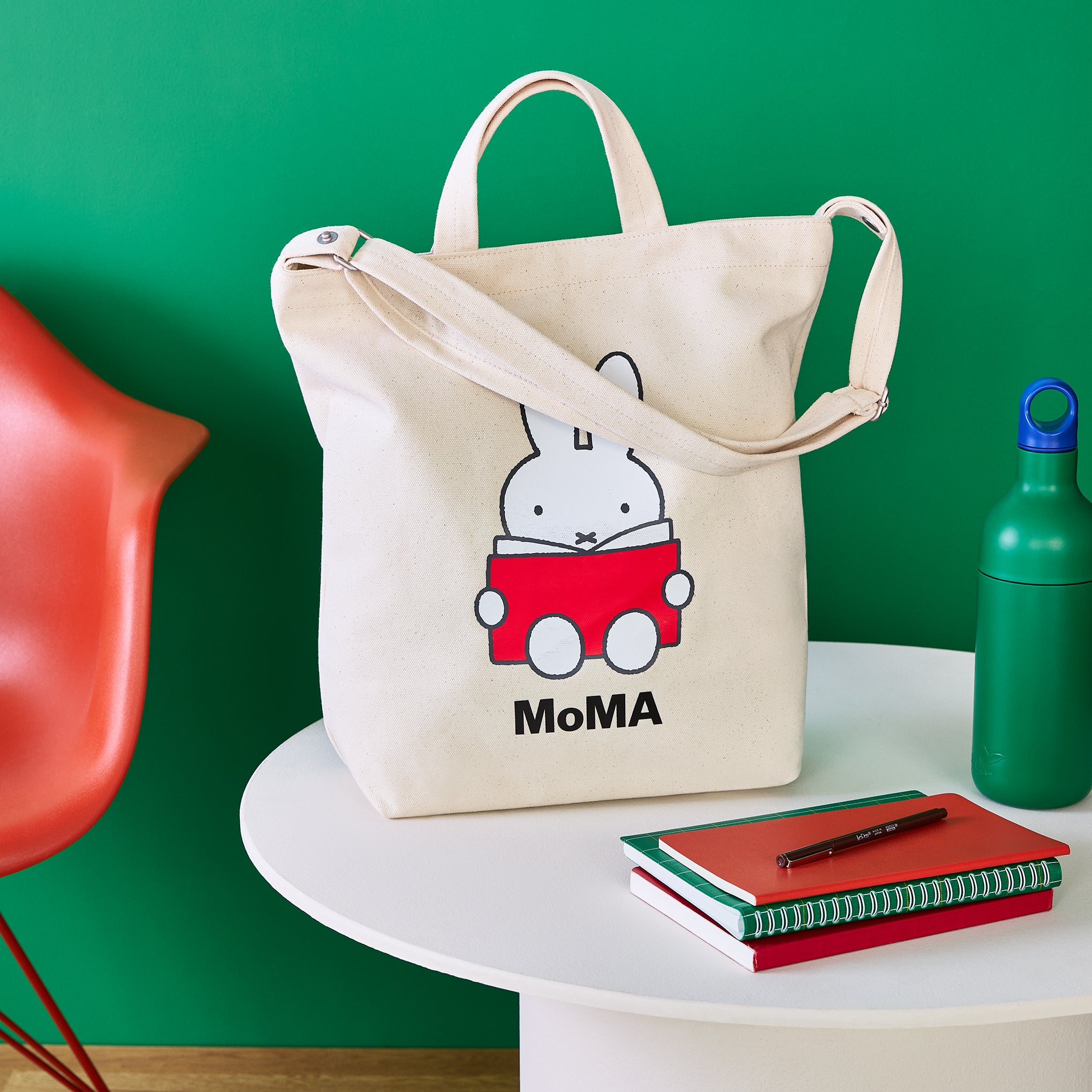 MoMA Miffy Baggu Recycled Cotton Zip Duck Bag - Image 6