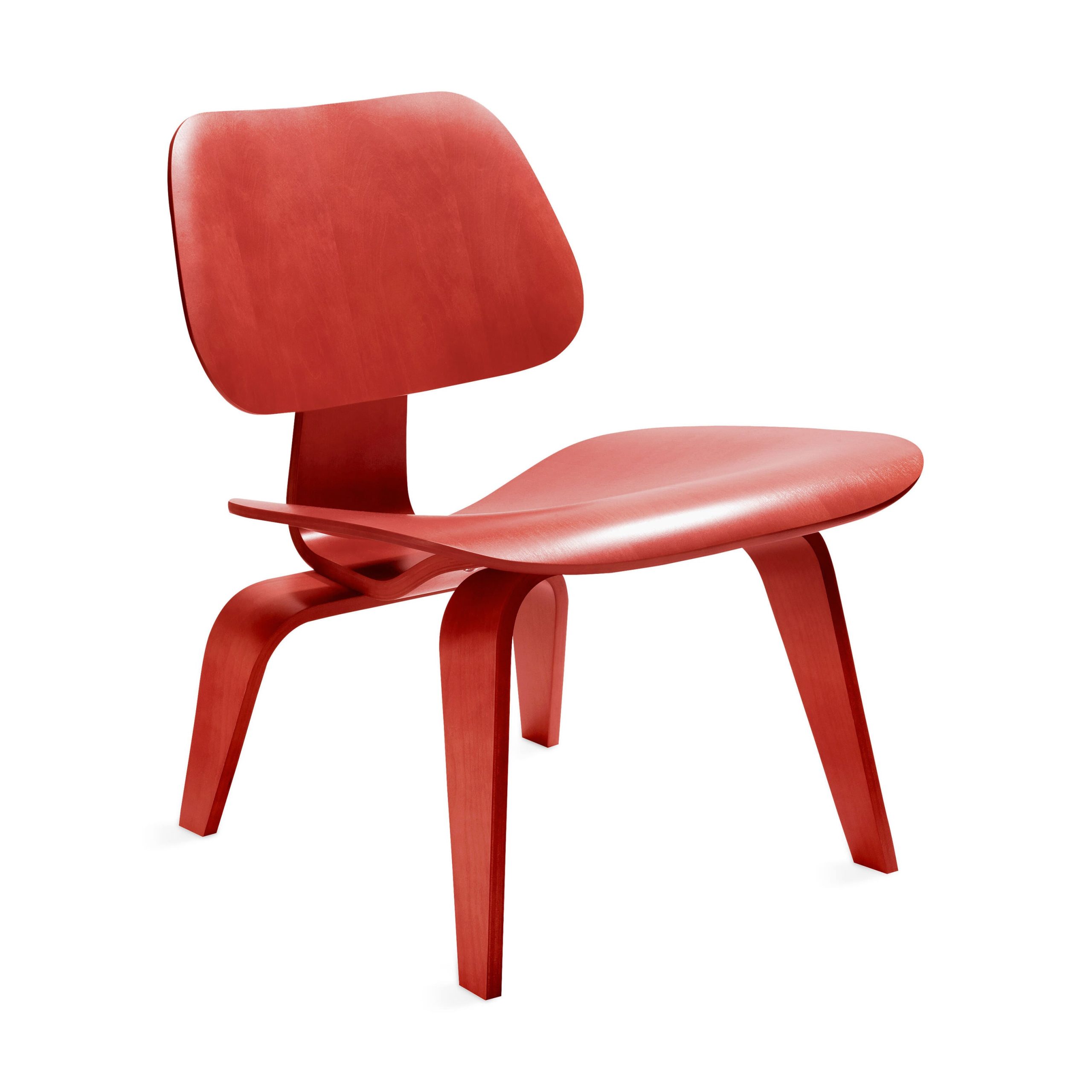 Eames® Molded Plywood Lounge Chair (LCW) from Herman Miller - Red Stain - Image 2