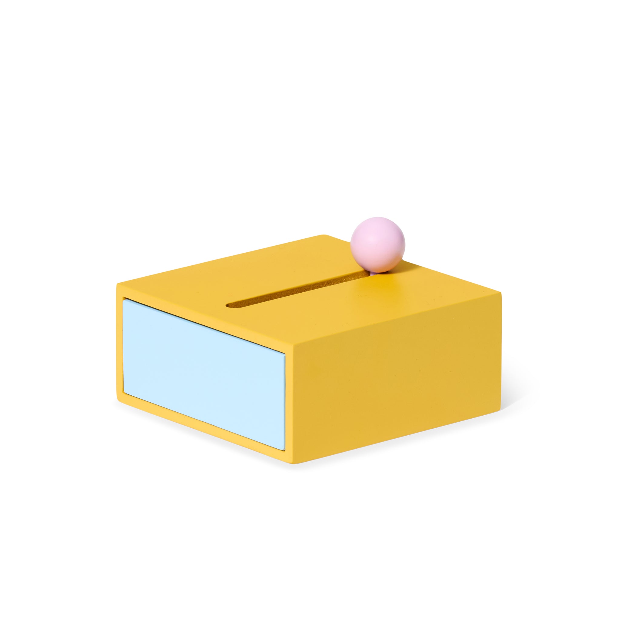 Areaware Colorblock Cache Box - Yellow