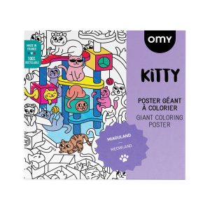 OMY Kitty Giant Coloring Poster