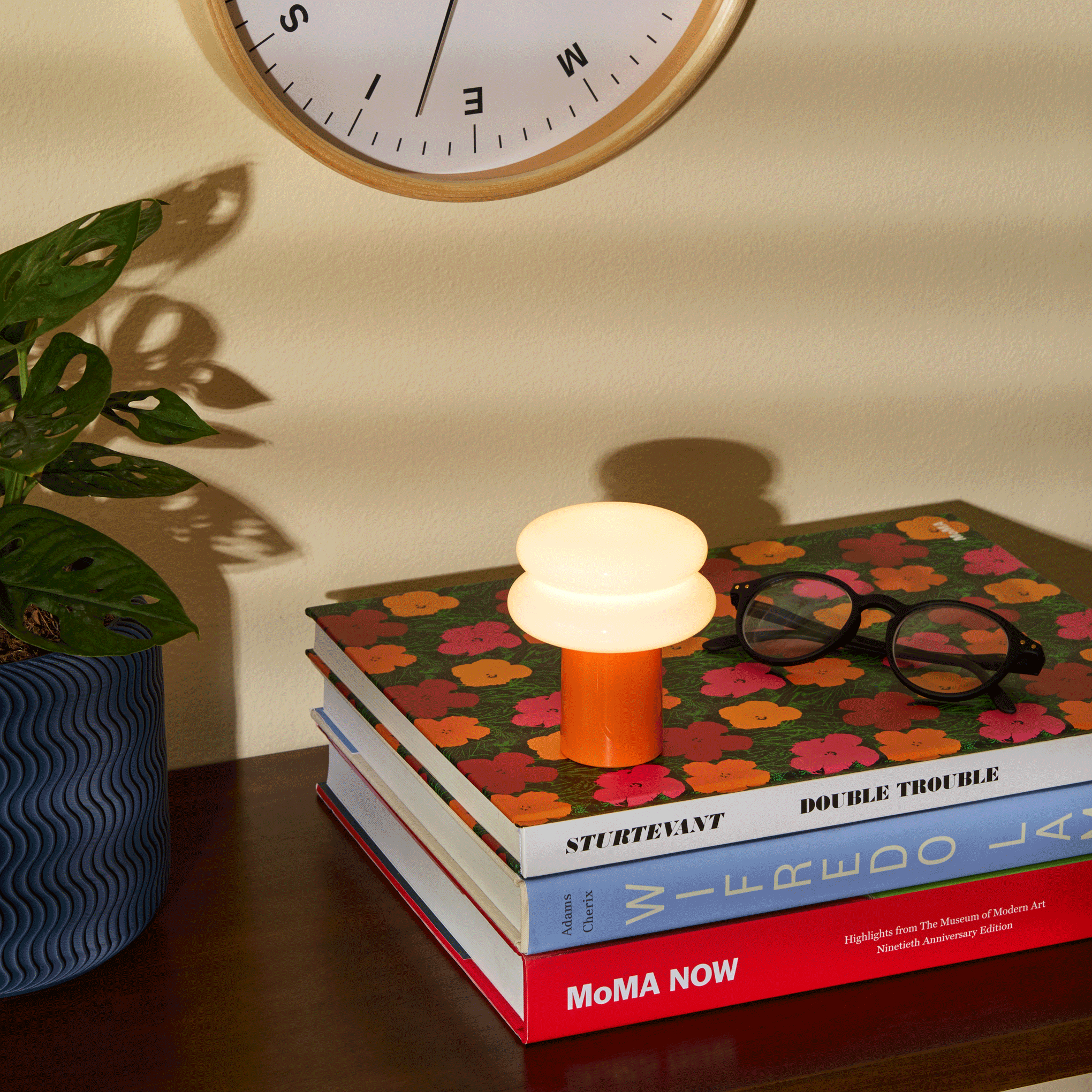 Snowman 8 Mini Portable Lamp - Tangerine - Image 2