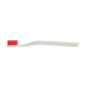 HAY Tann Recycled Plastic Toothbrush - Off White/ Red