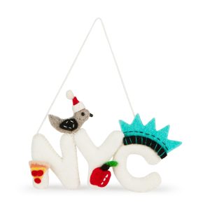 NYC Felt Ornament - NYC Sign