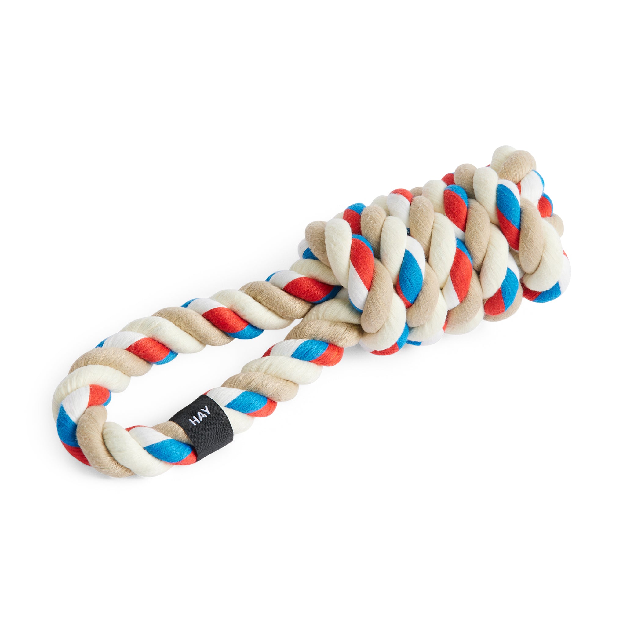 HAY Rope Toy for Dogs in Recycled Polyester - Red/ Turquoise