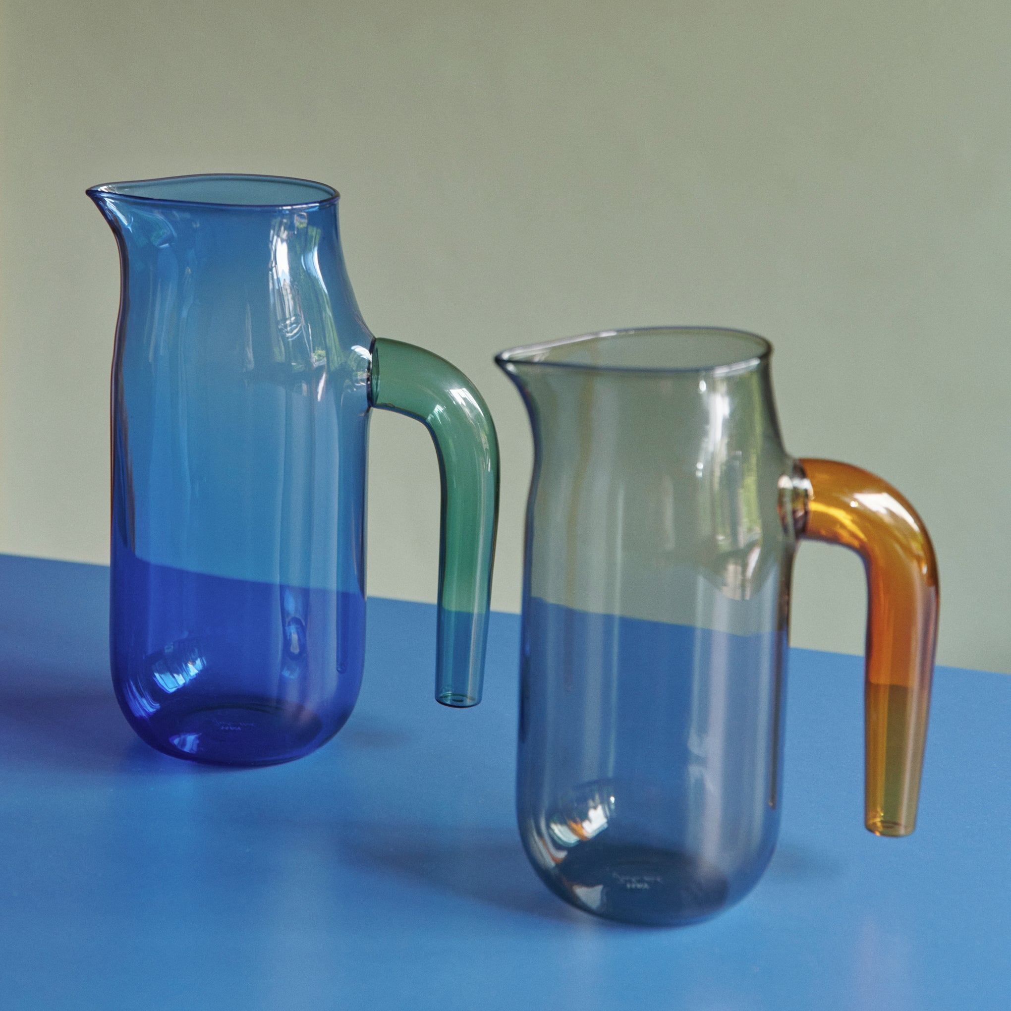HAY Glass Jug - Blue - Image 3