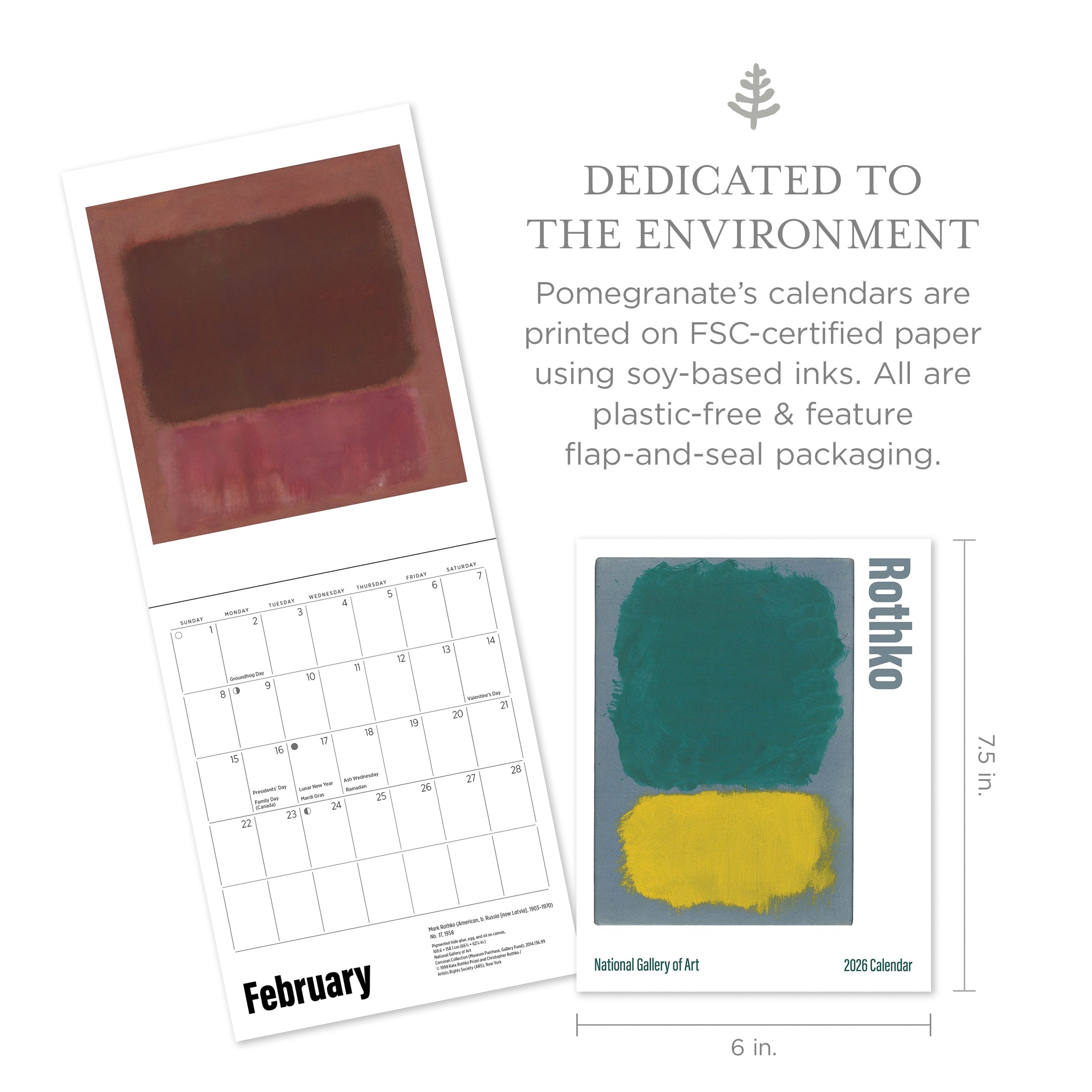 2026 Mini Mark Rothko Calendar - Image 2