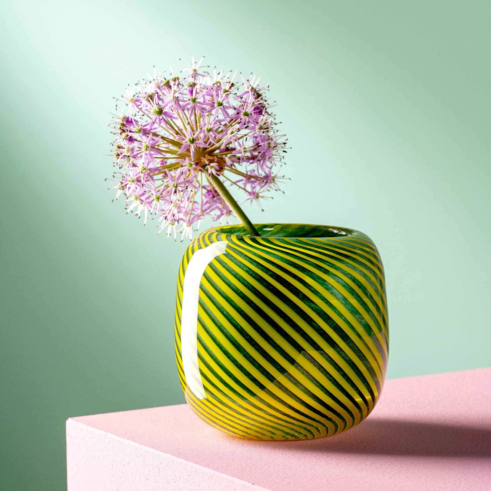 Filo Colori Glass Vase - Green - Image 2