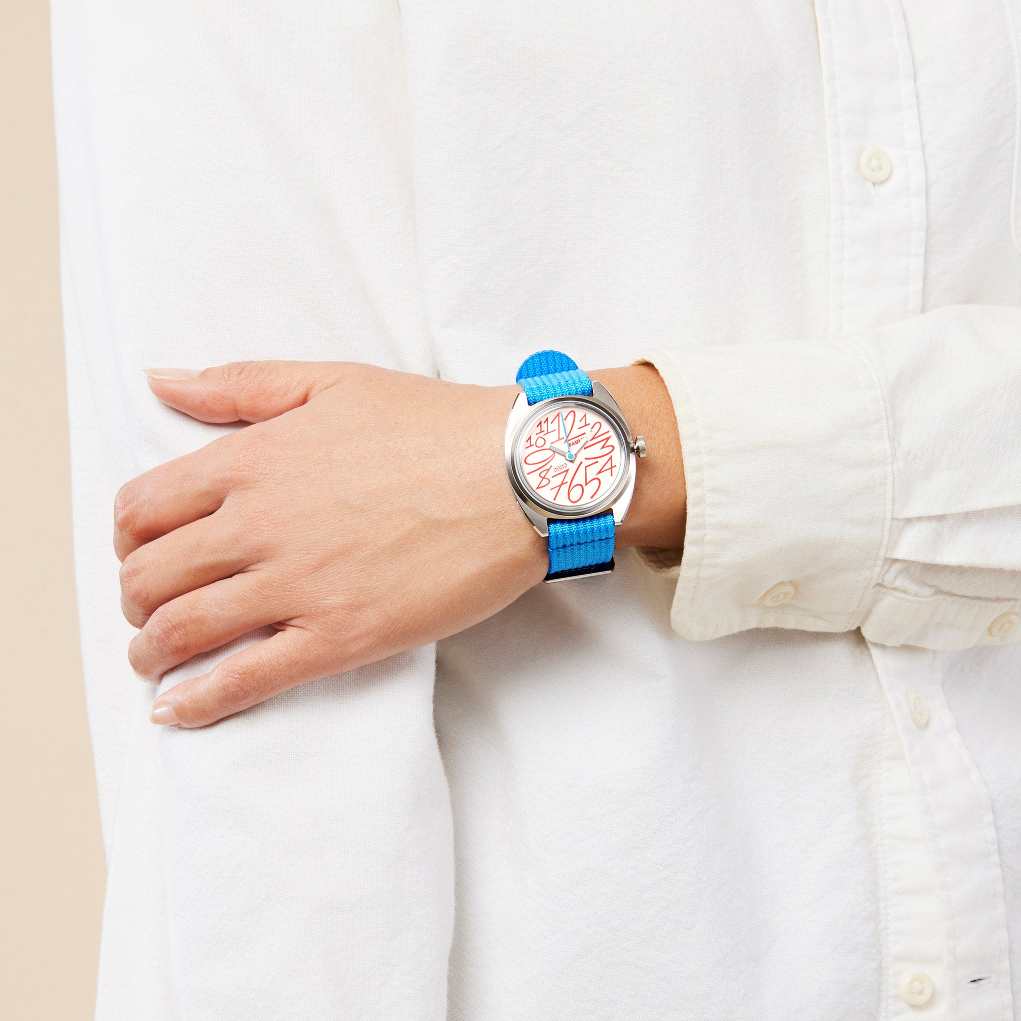 Paulin OH no Modul Quartz Watch - Red/ Blue - Image 2