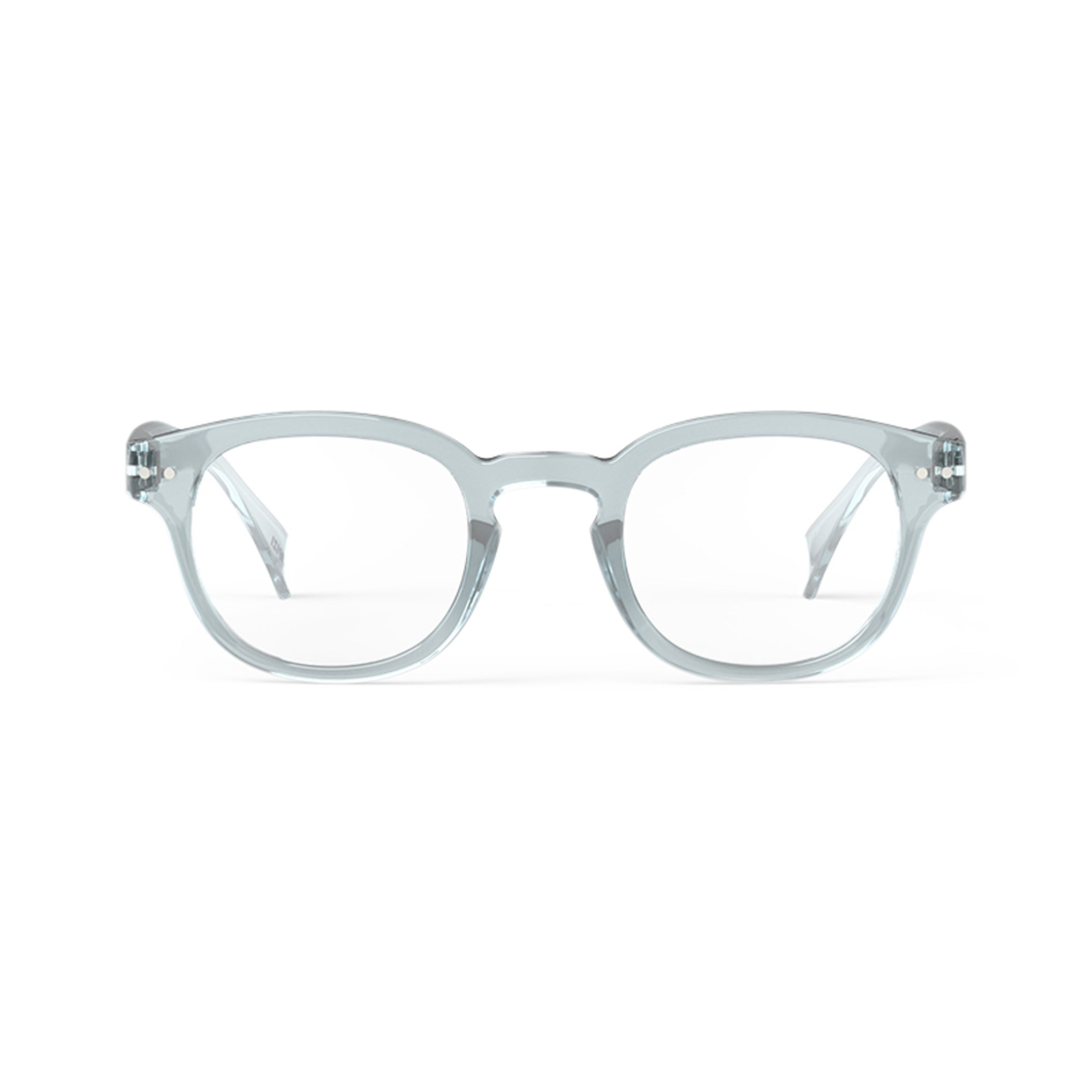 IZIPIZI Rounded-Edge Square Reading Glasses #C - Frozen Blue