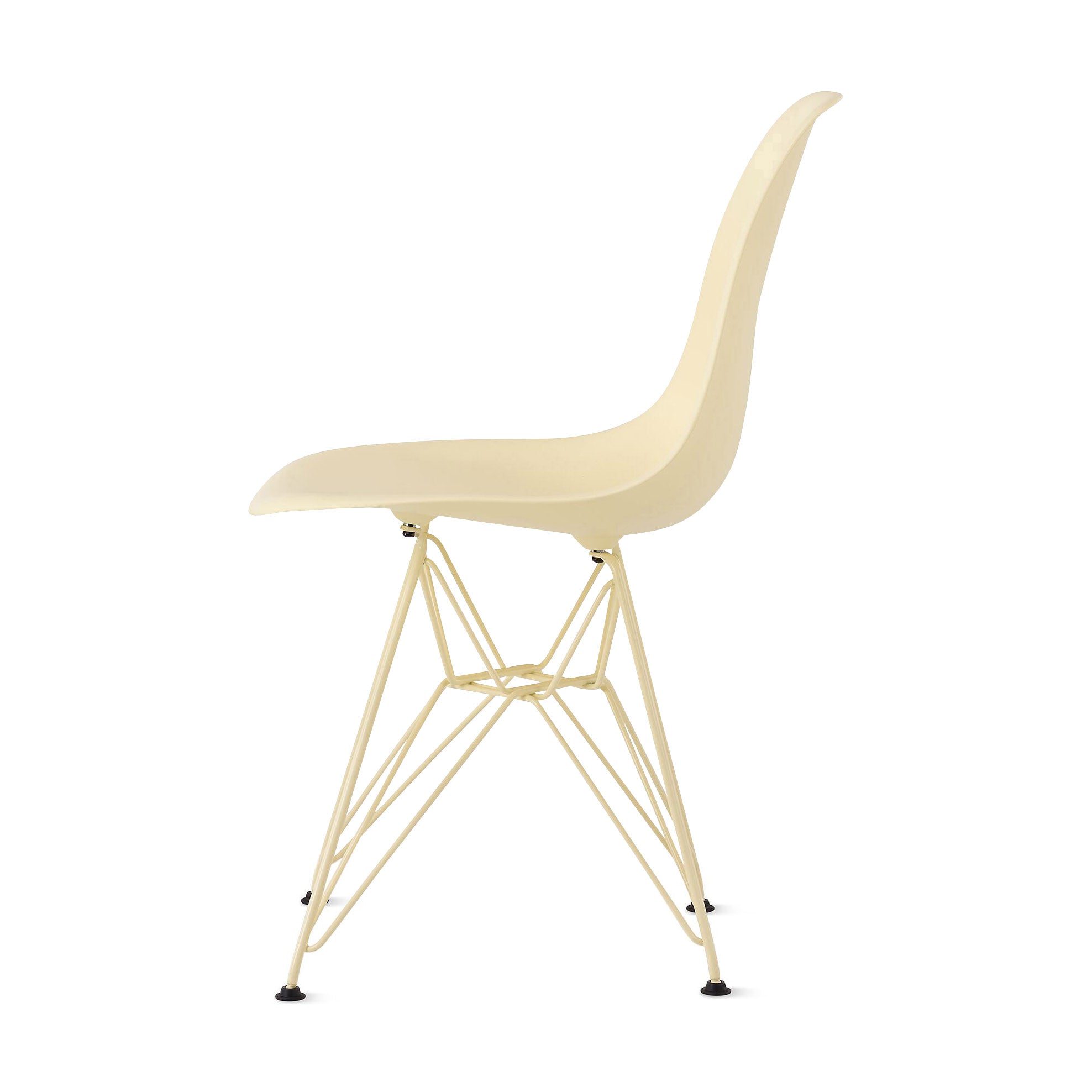 Herman Miller x HAY Eames Molded Recycled Plastic Side Chair - Powder Yellow - Image 4