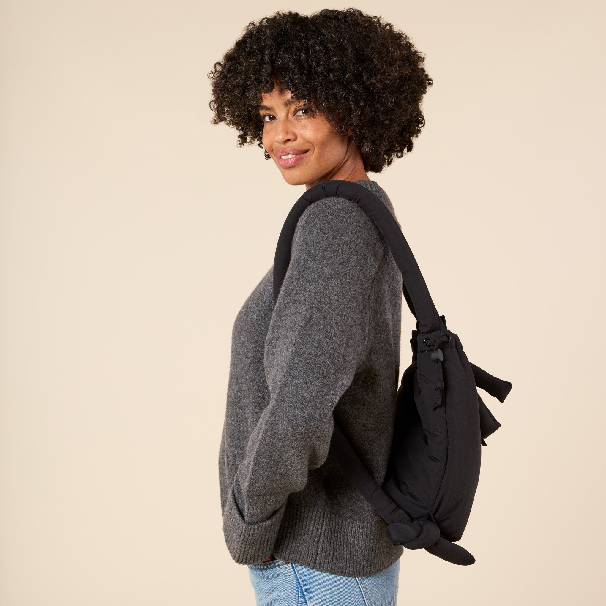 ?lend Ona Soft Convertible Bag - Black - Image 7