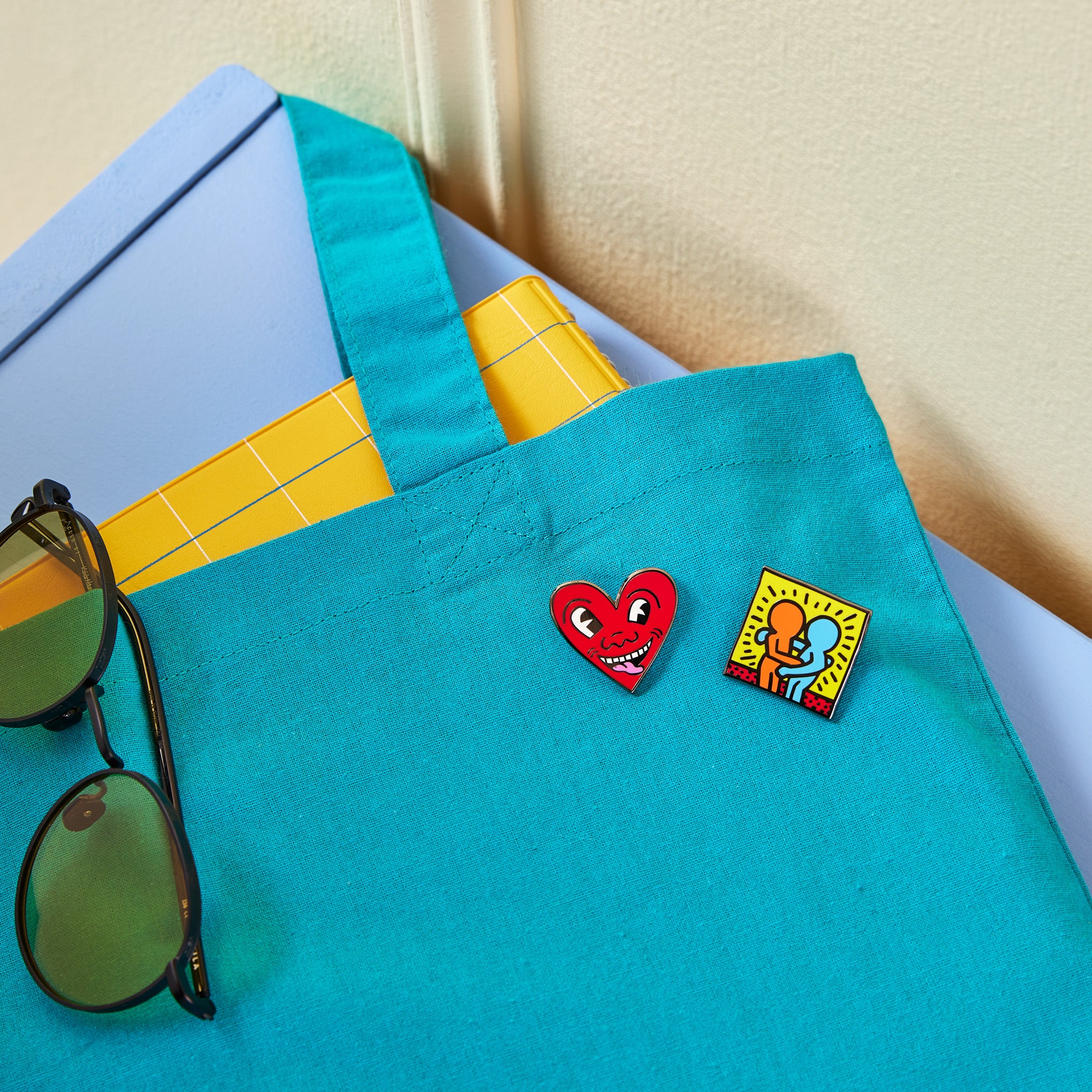 Keith Haring Enamel Pin - Heart - Image 2