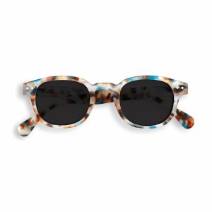 IZIPIZI Rounded-Edge Square Sunglasses #C - Blue Tortoise
