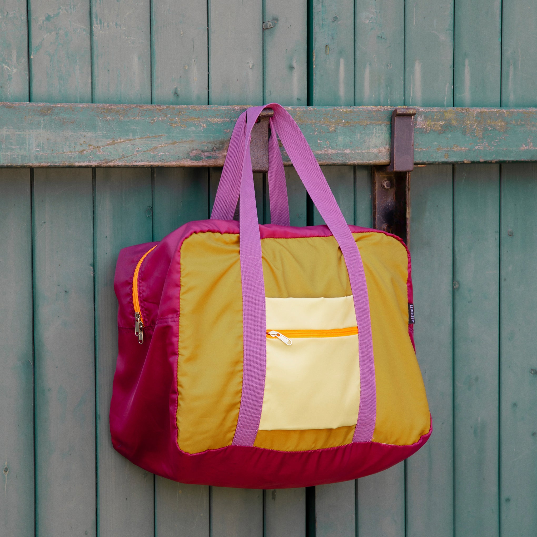 Remember Duffle Travel Bag - Purple/ Goldenrod - Image 3