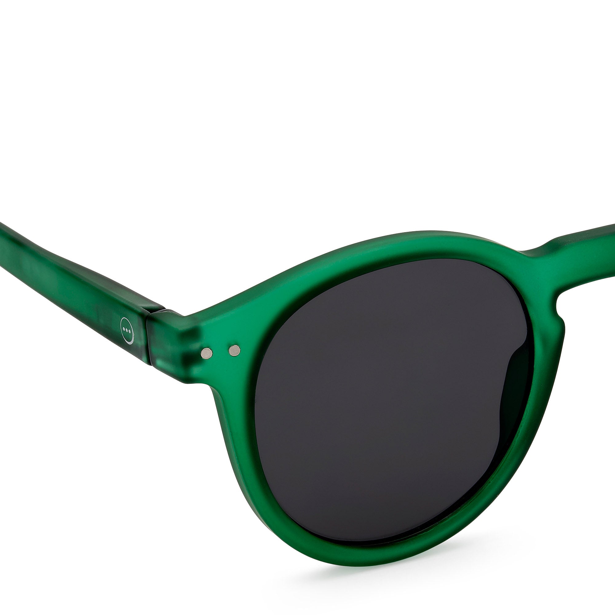 IZIPIZI Round Sunglasses #M - Green Crystal - Image 4