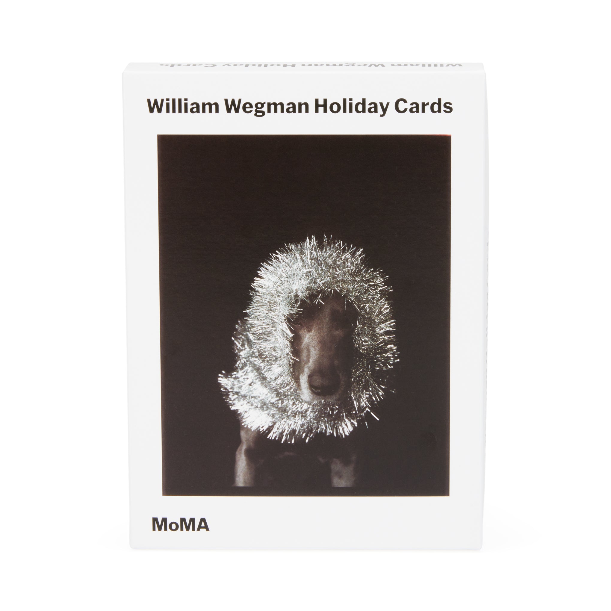 William Wegman Man Ray with Tinsel Holiday Cards - Set of 12 - Image 5