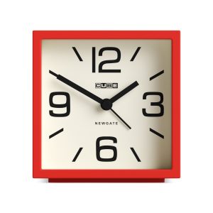 Newgate Cube Alarm Clock - Red