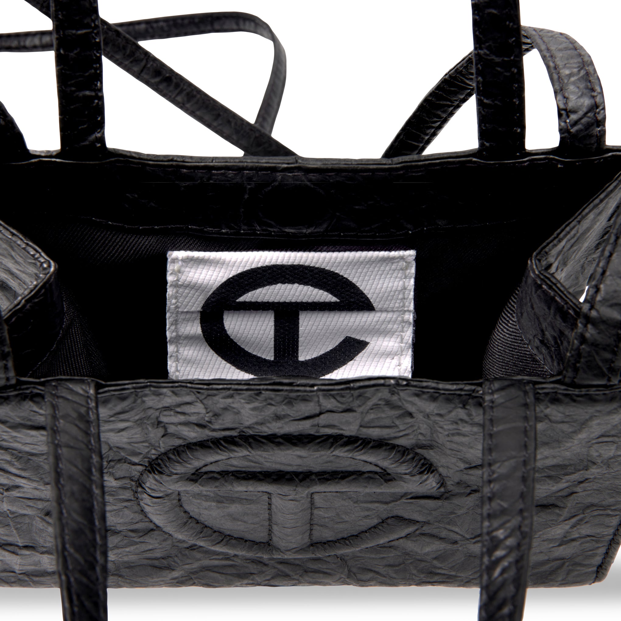 Telfar Tyvek Shopping Bag - Black - Image 12