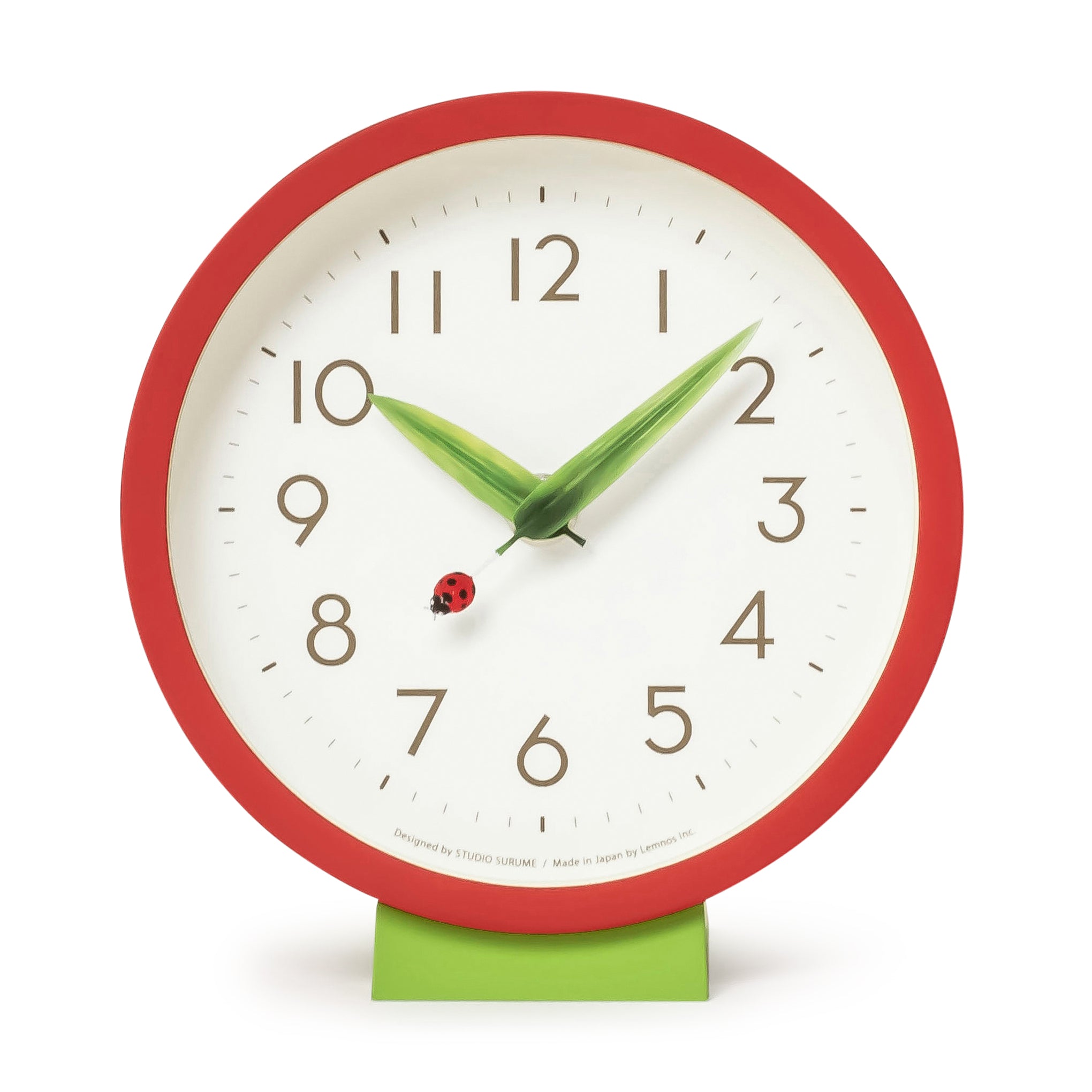 Perch Desk Clock - Red
