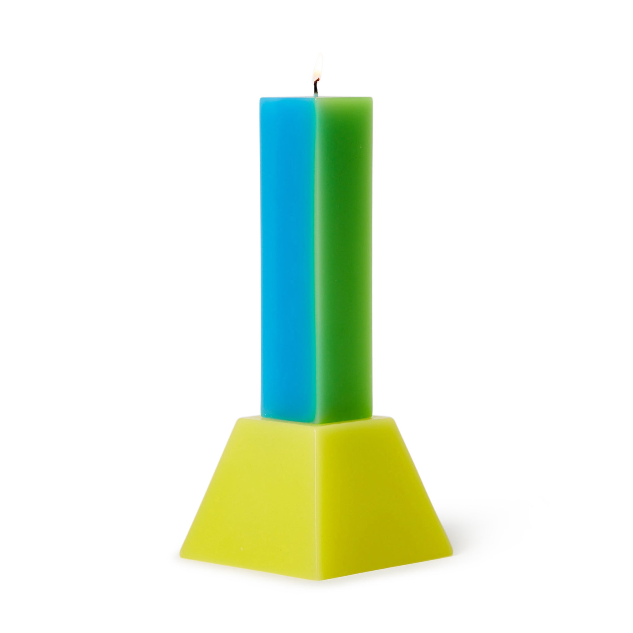 Yinka Ilori Happiness Candle - Blue/ Green