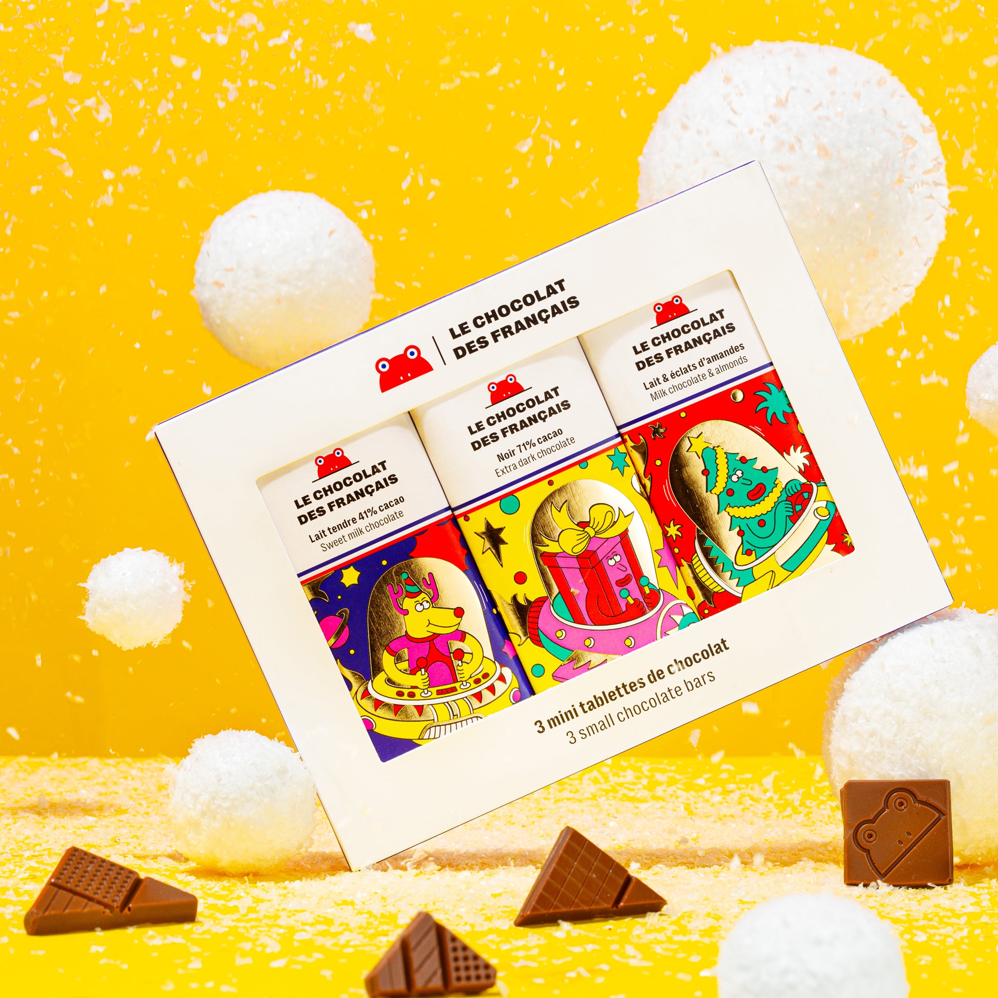 Le chocolat des Français Galactic Mini Chocolate Bars - Set of 3 - Image 2
