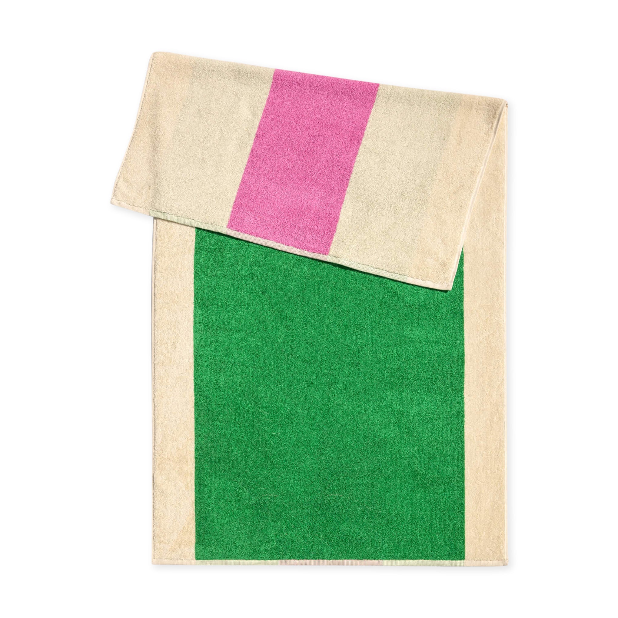 Martens Organic Cotton Towel - Pink/ Green