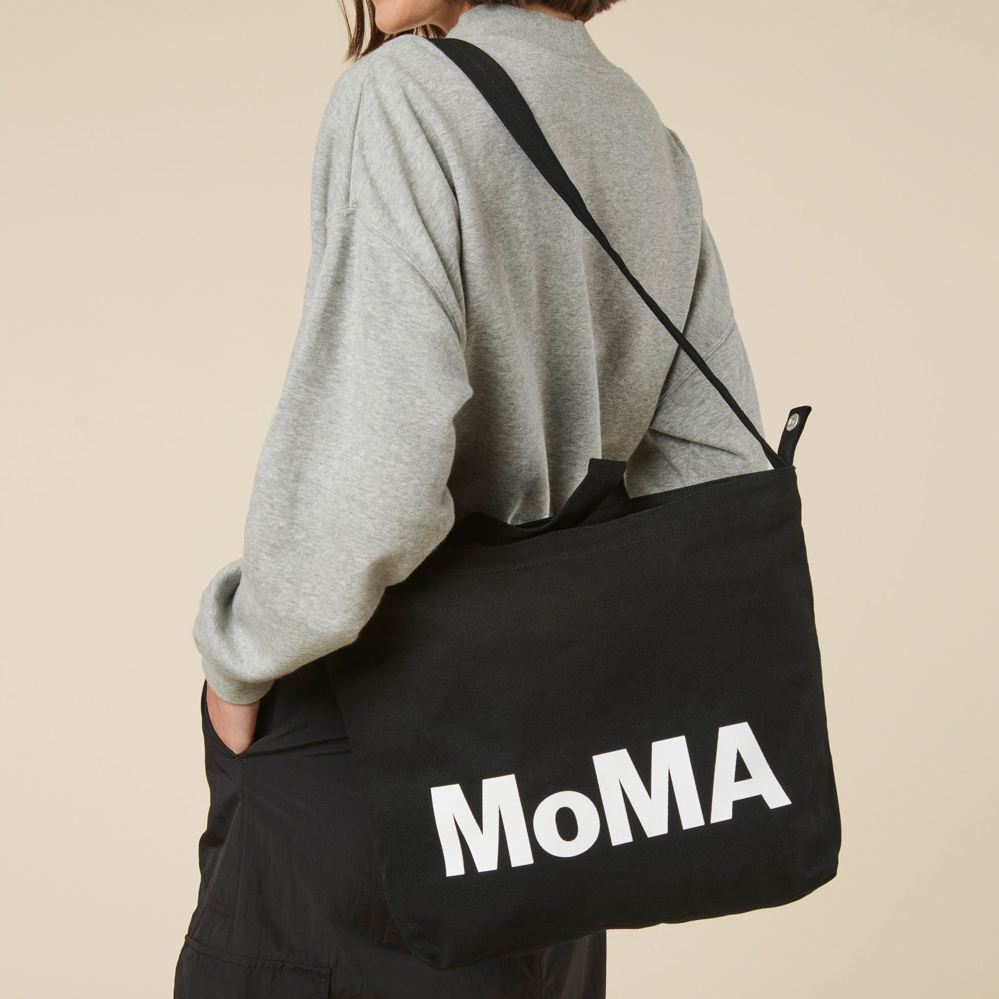 MoMA Baggu Recycled Cotton Horizontal Zip Duck Bag - Image 2