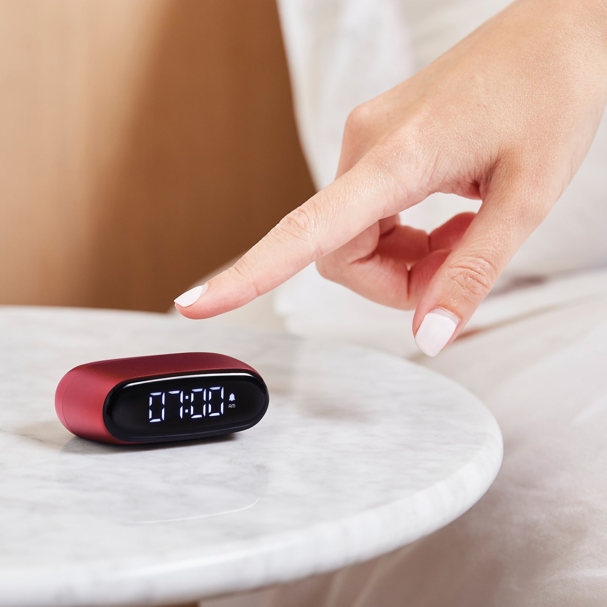 Lexon Minut Alarm Clock - Red - Image 2