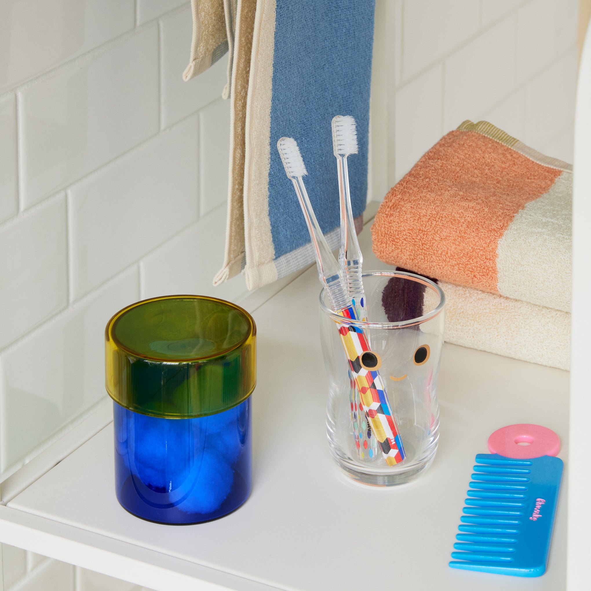 Chunks Wide Tooth Hair Comb - Blue/ Pink - Image 2