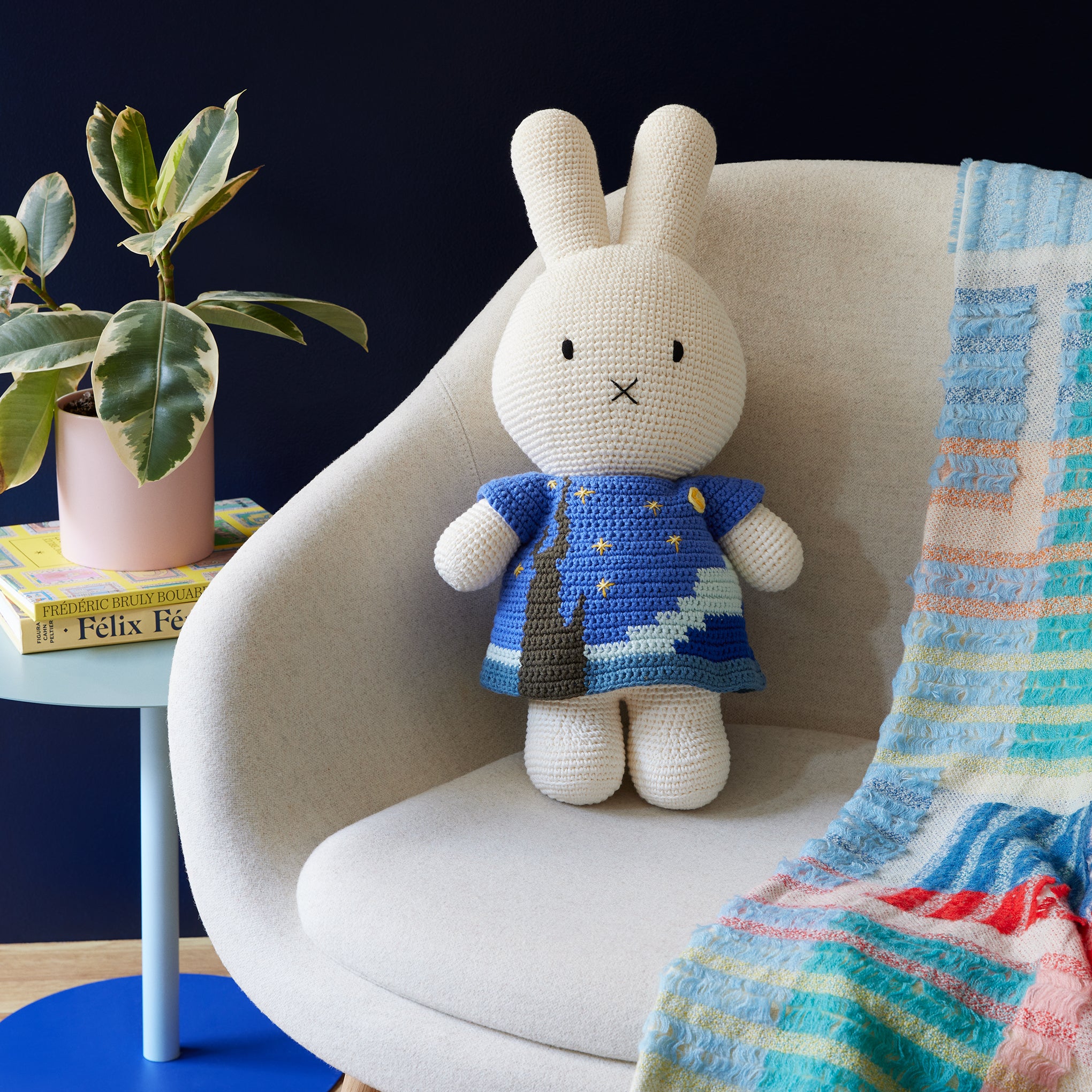 Miffy Crochet Van Gogh The Starry Night Large Plush Toy - Image 2