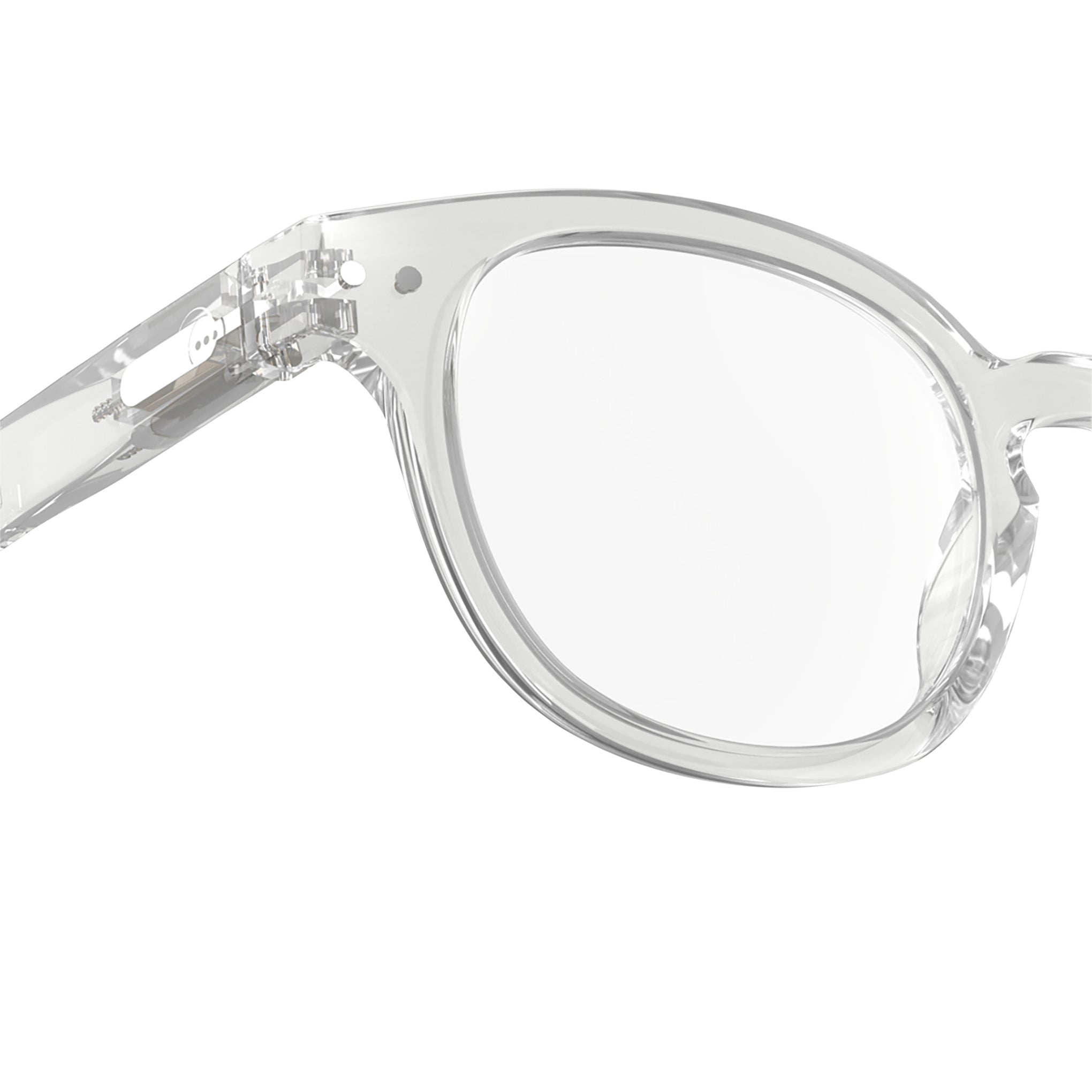 IZIPIZI Rounded-Edge Square Reading Glasses #C - Crystal - Image 3