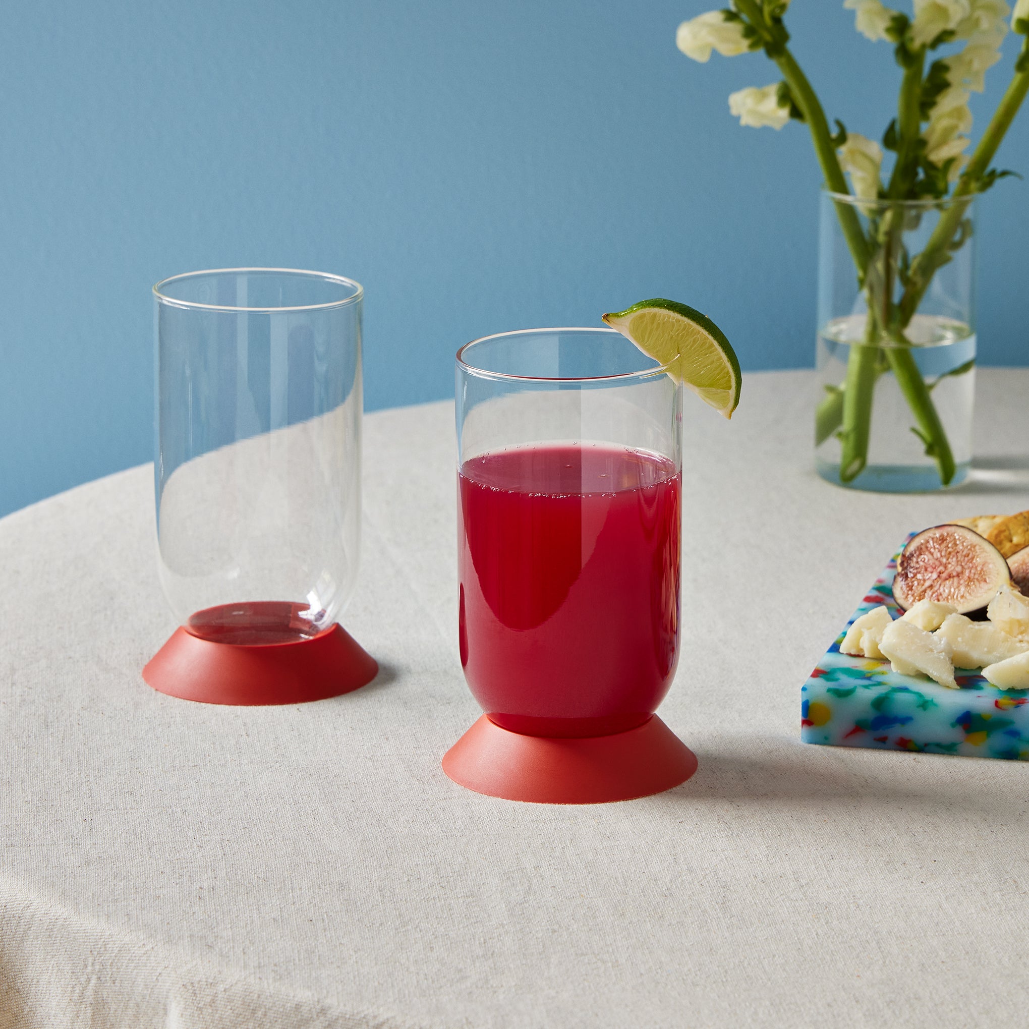 Bodum Oktett Tumblers - Set of 2 - Dark Coral - Image 2