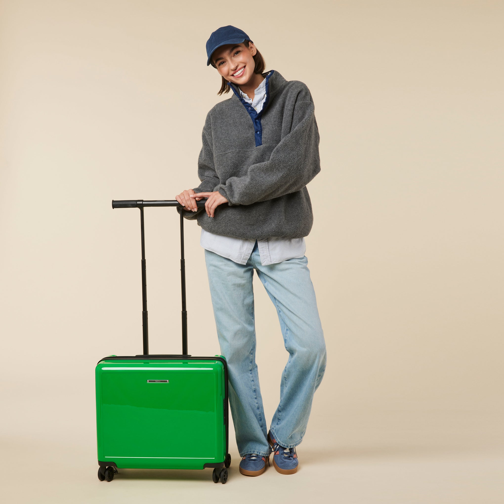 Square Expandable Suitcase with TT Handle - Carry-On - Image 2