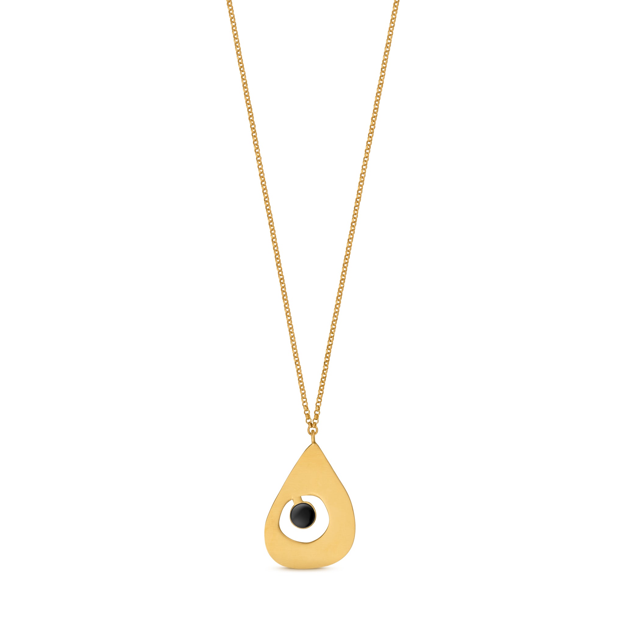 Joan Miró Gold-Plated Teardrop Necklace - Image 3