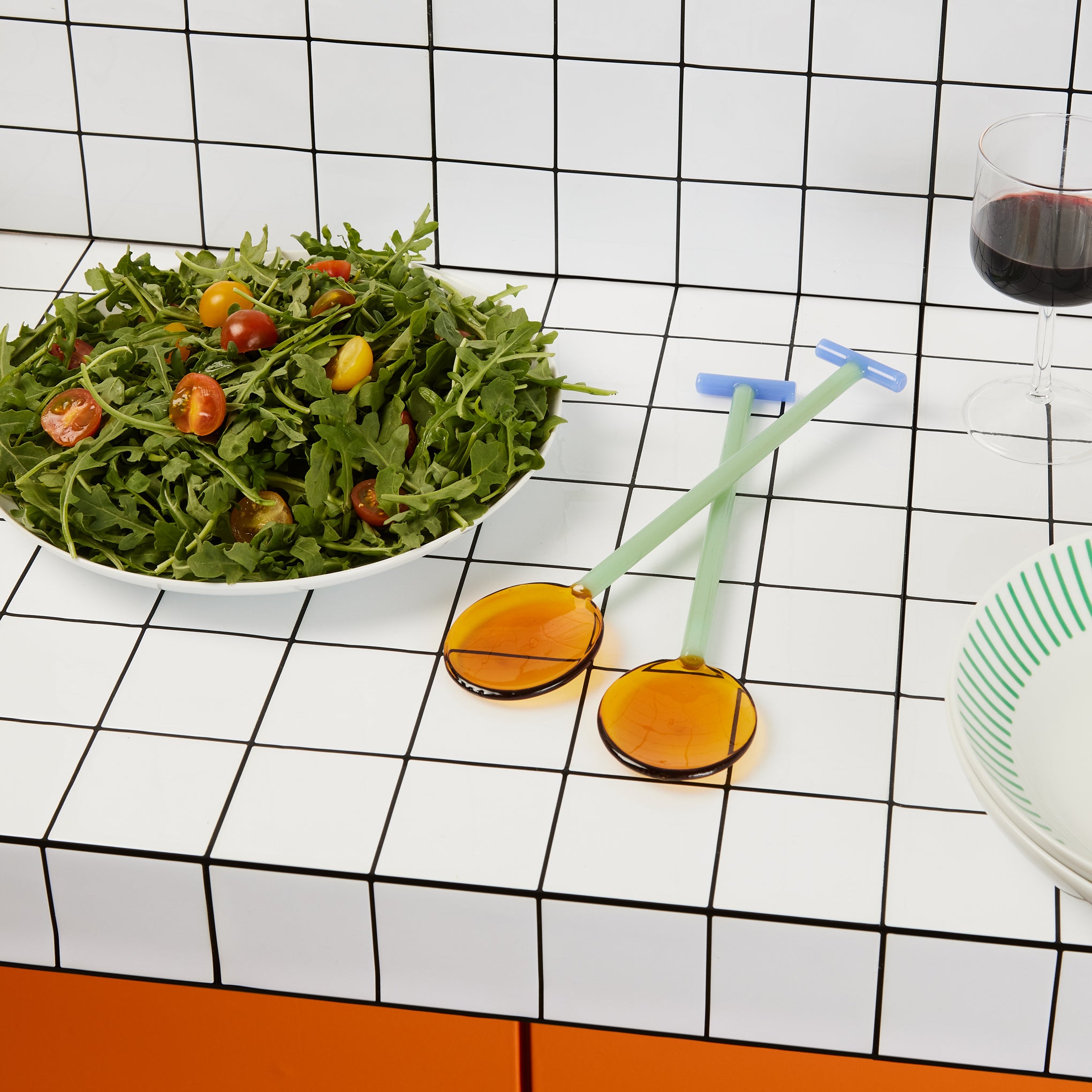 Crave Glass Salad Servers? - Set of 2 - Image 2