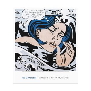 Poster  Lichtenstein: Drowning Girl