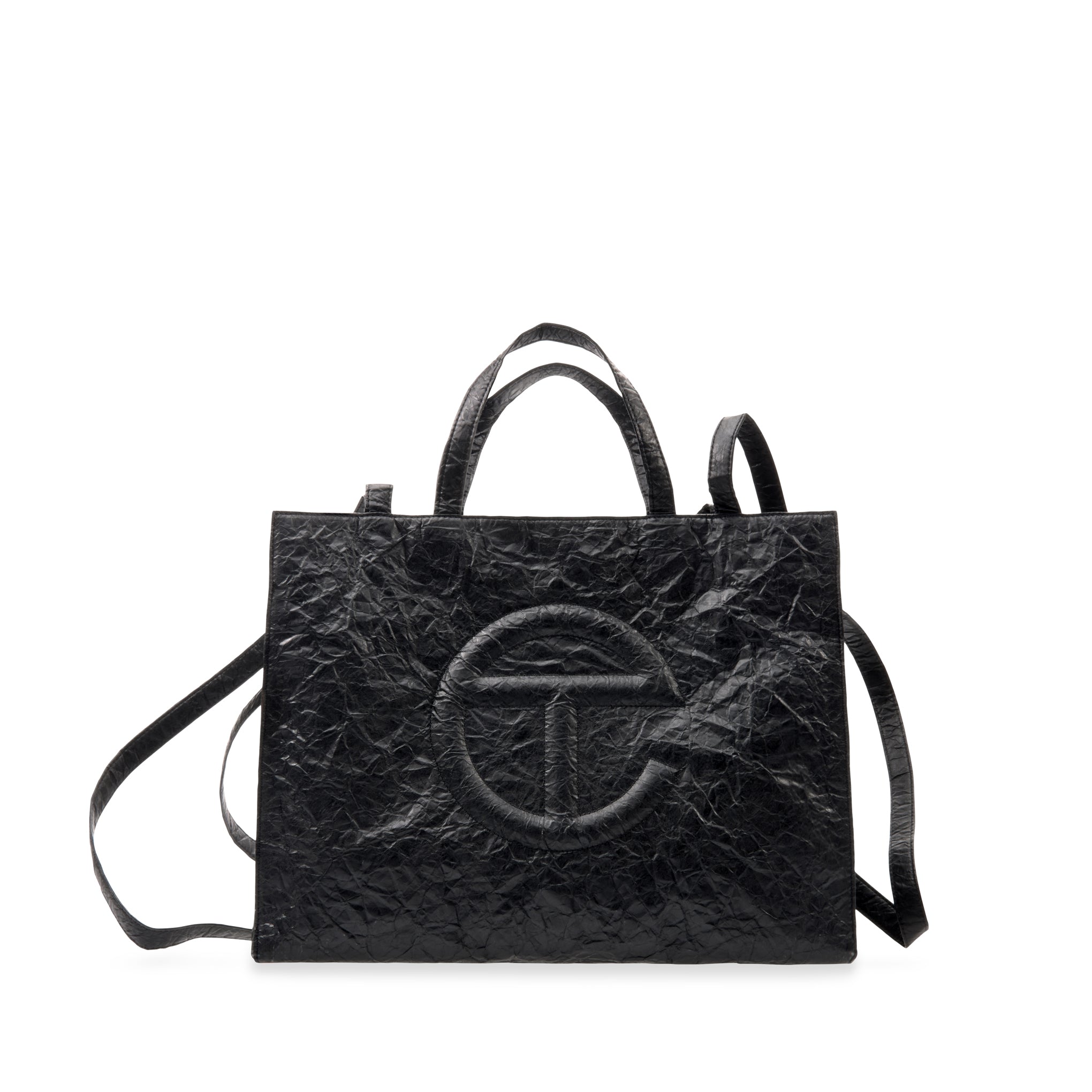 Telfar Tyvek Shopping Bag - Black - Image 2