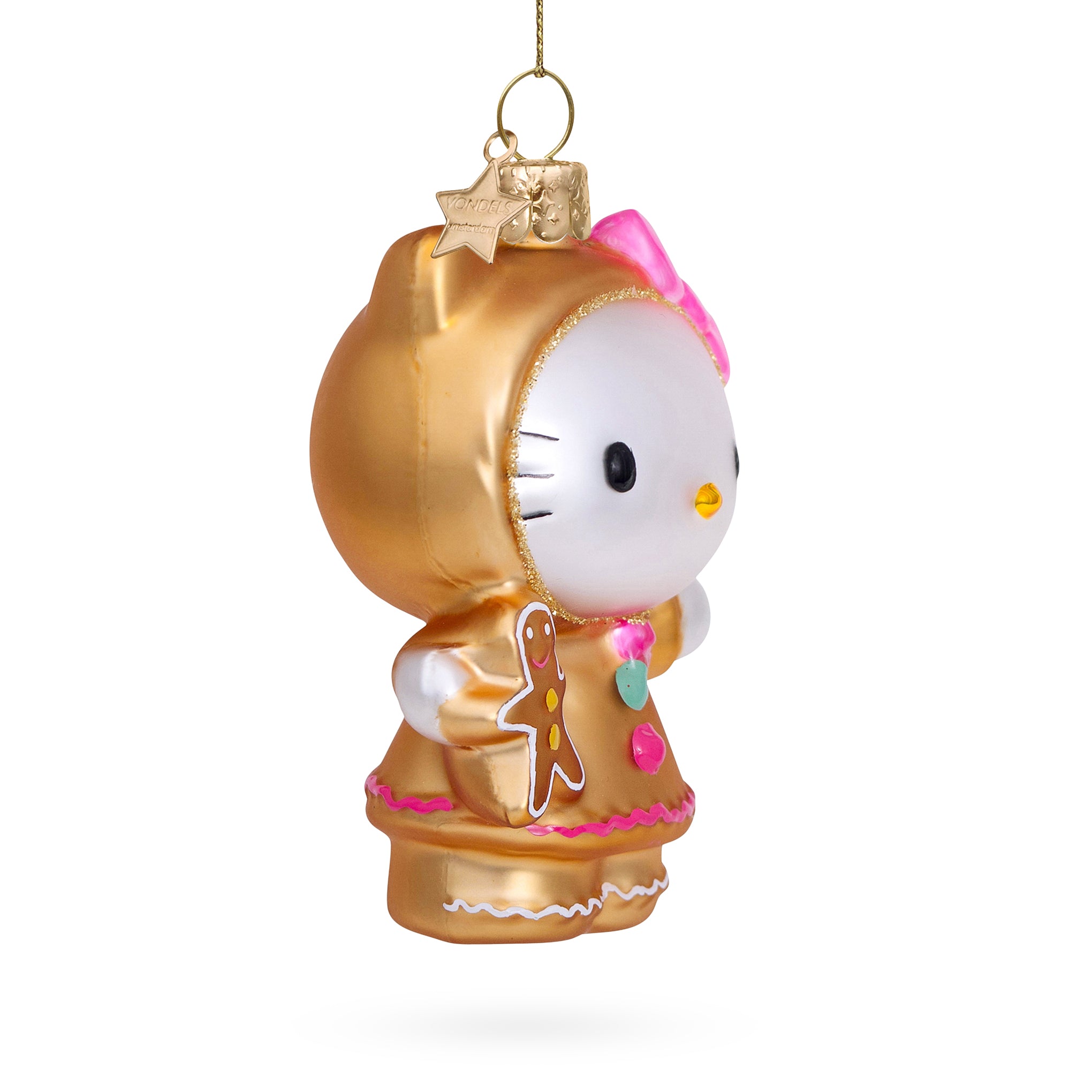 Hello Kitty Glass Holiday Ornament - Hello Kitty Gingerbread - Image 3