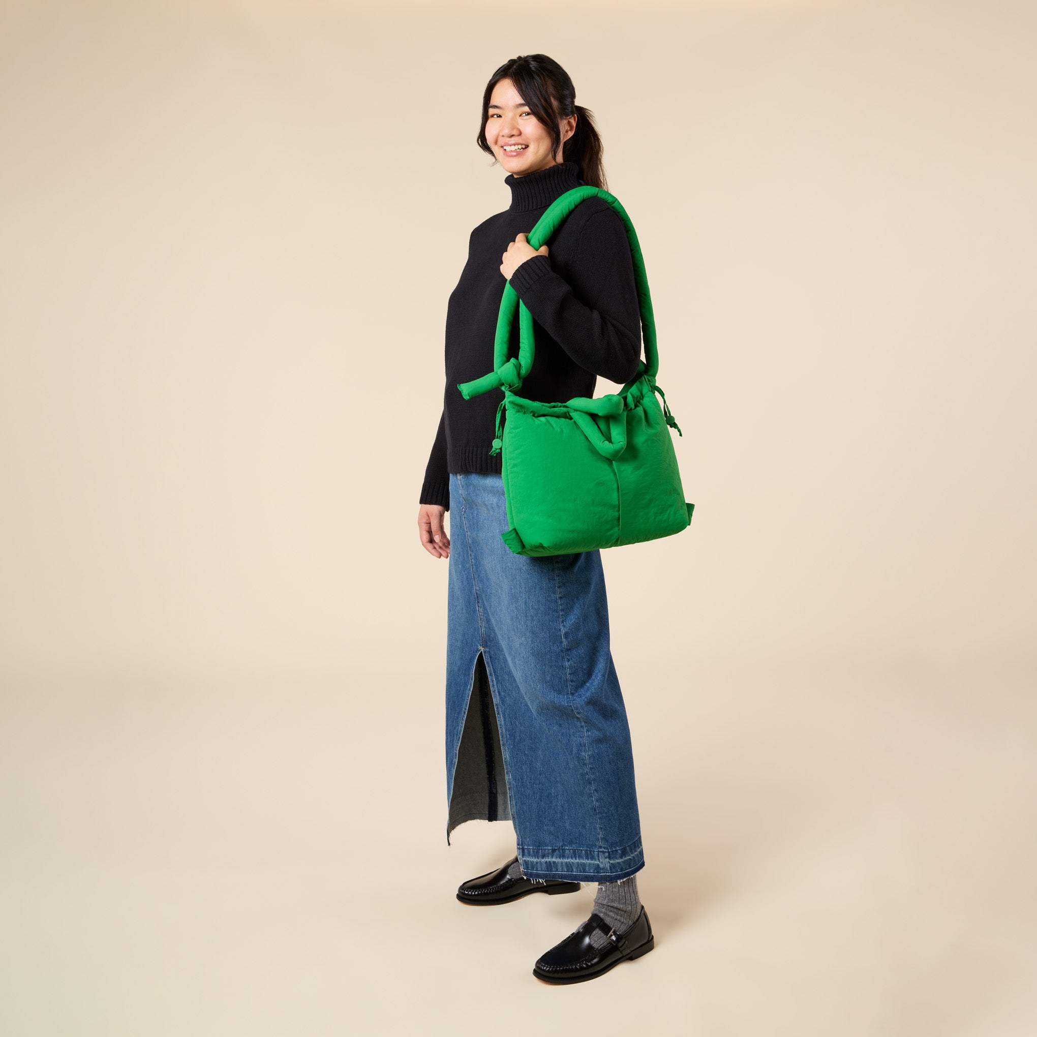 ?lend Ona Soft Convertible Bag - Green - Image 7