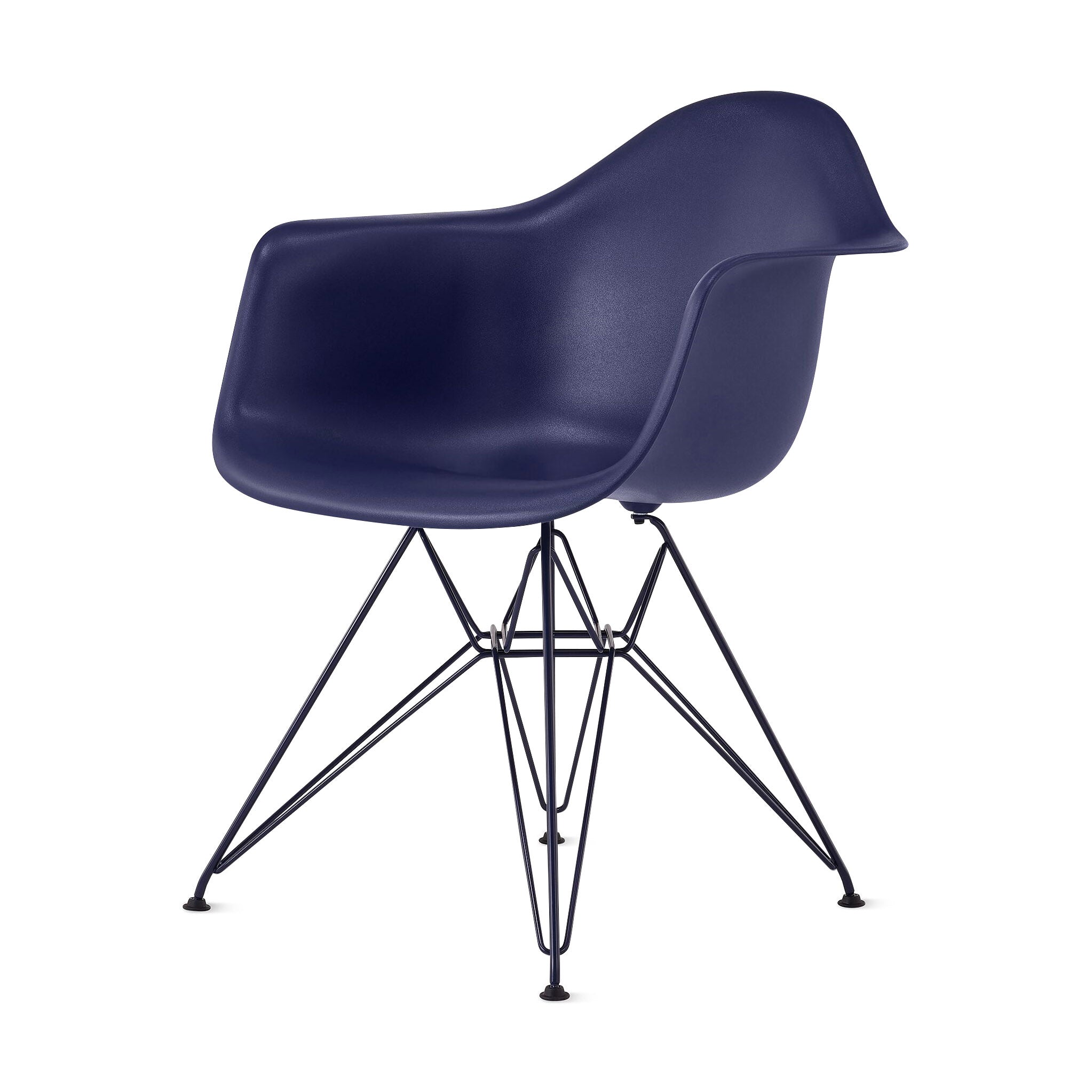 Herman Miller x HAY Eames Molded Recycled Plastic Armchair - Black Blue