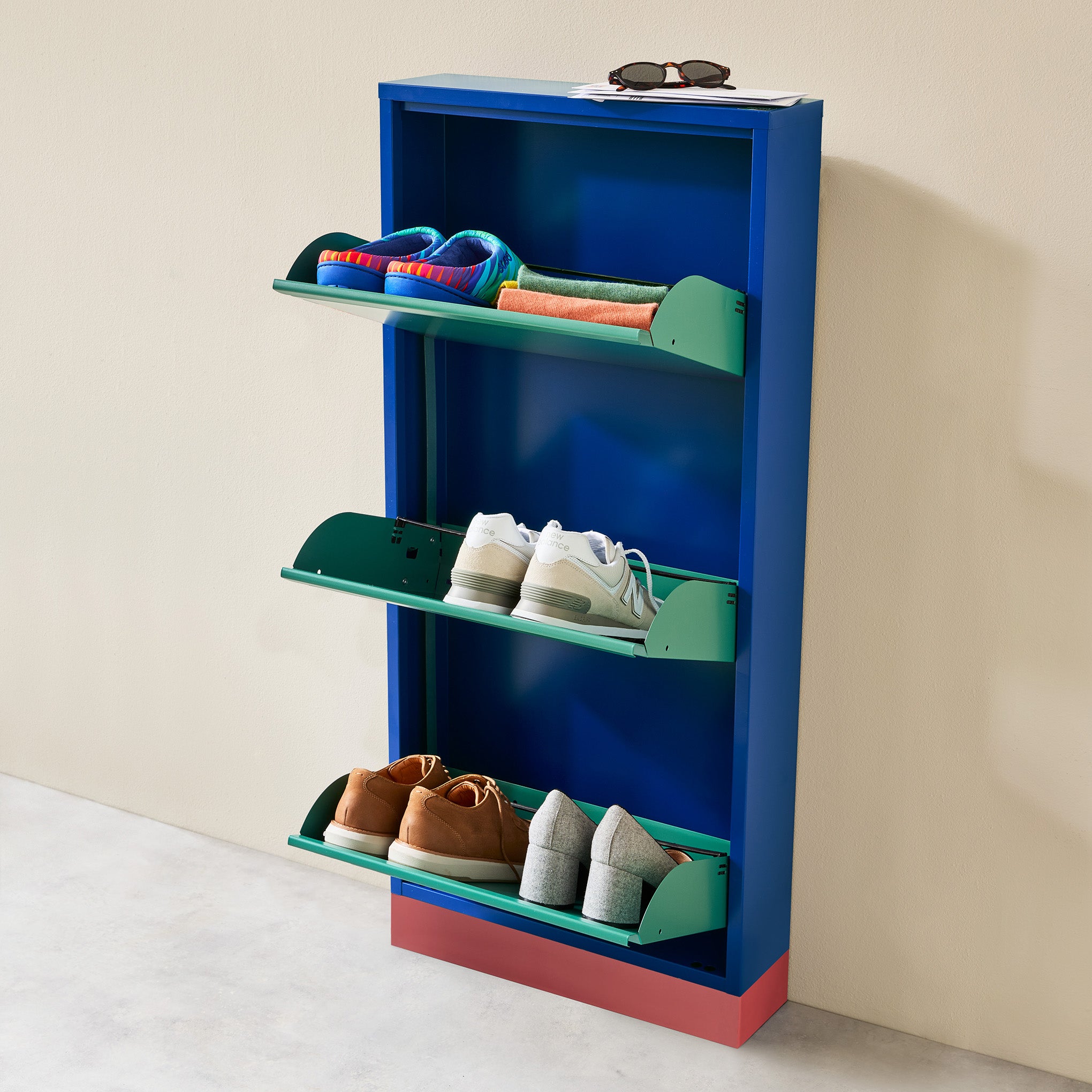 3-Drawer Shoe Rack & Storage Cabinet - Image 5