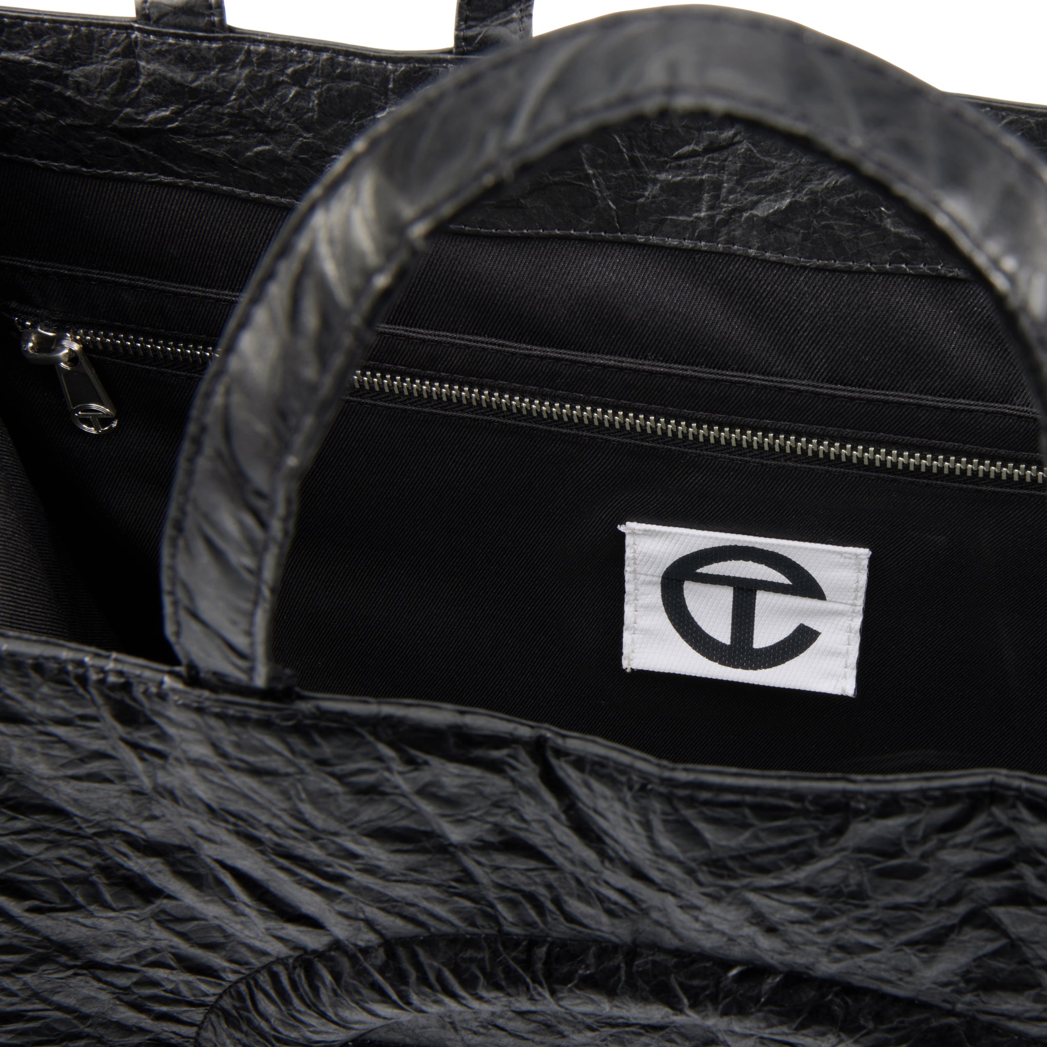 Telfar Tyvek Shopping Bag - Black - Image 10