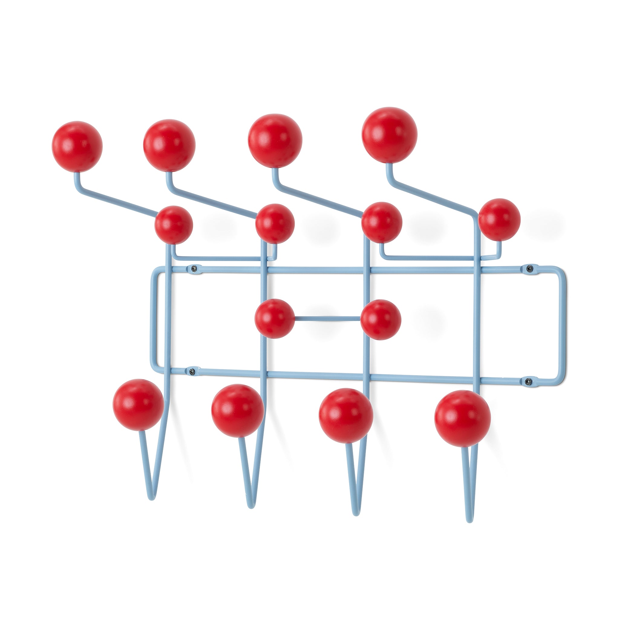 Eames® Hang-It-All Coat Rack from Herman Miller - Red/ Blue - Image 3