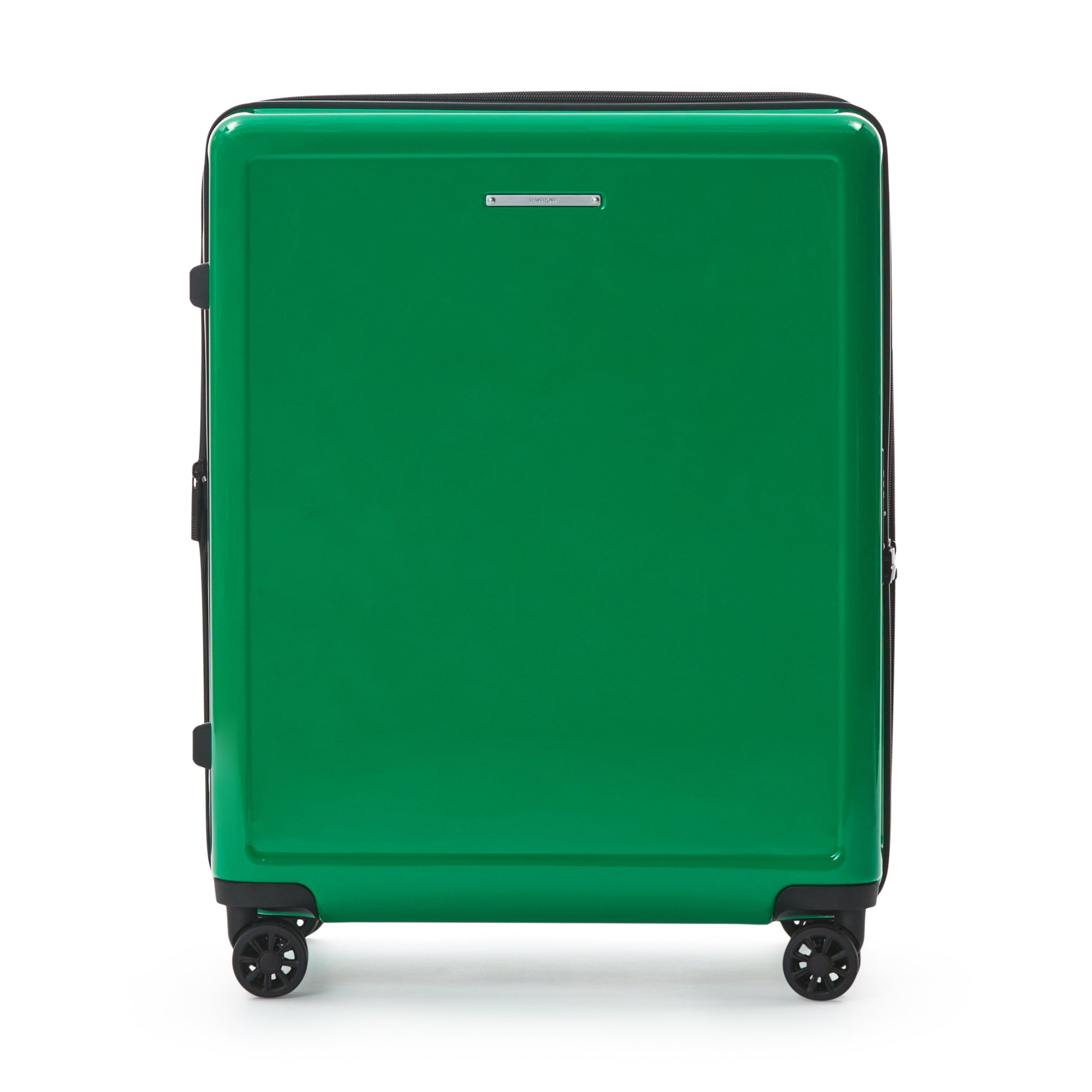Square Expandable Suitcase with TT Handle - Checked - Image 3