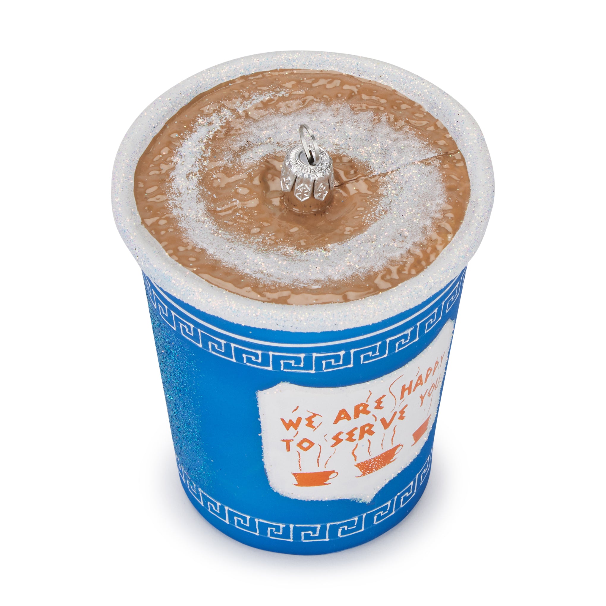 NYC Glass Holiday Ornament - Greek Diner Cup - Image 4