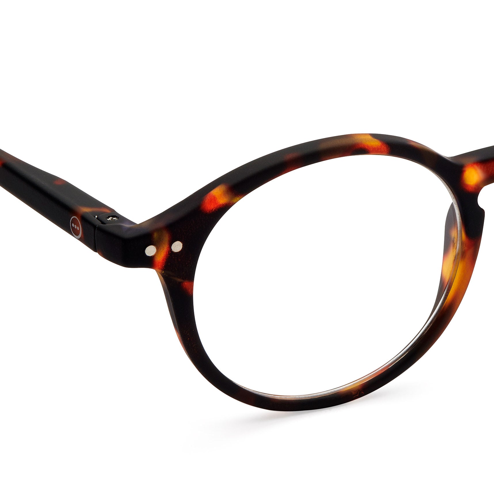 IZIPIZI Round Reading Glasses #D - Tortoise - Image 7