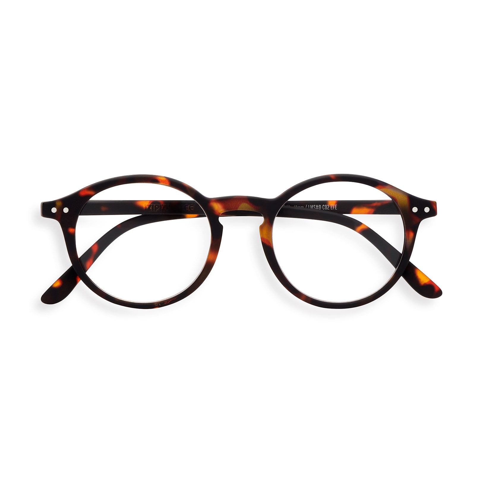 IZIPIZI Round Reading Glasses #D - Tortoise - Image 8