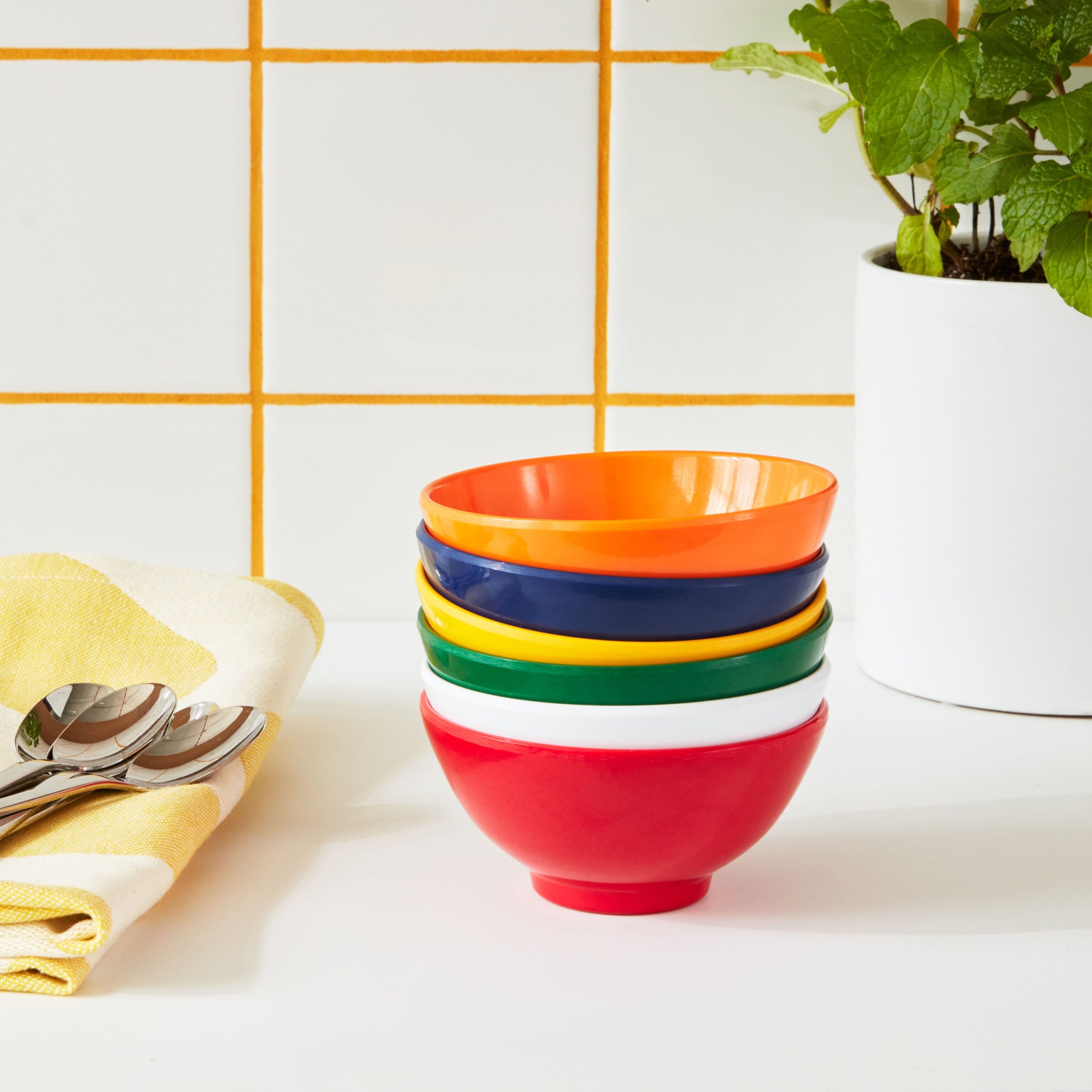 Portuguese Melamine Stacking Snack Bowls - Set of 6 - Image 3